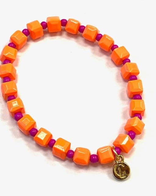 Caryn Lawn Scotti Bracelet in Orange.