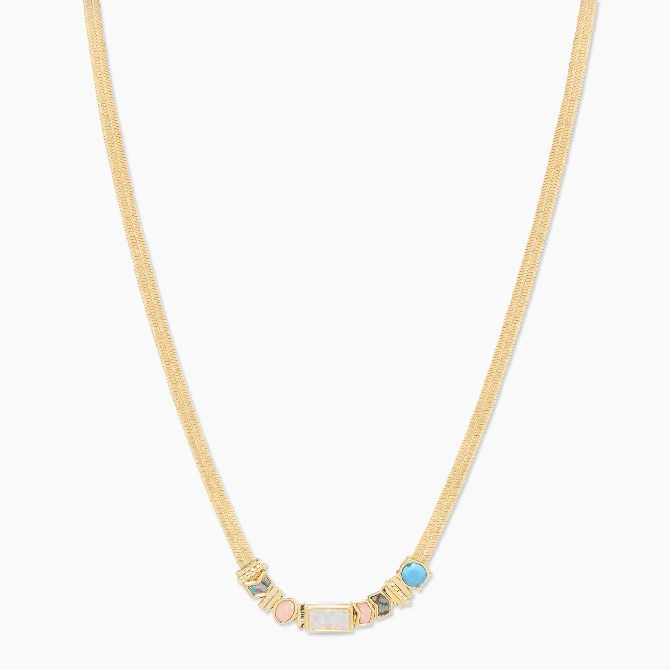 Venice Gem Necklace (gold).