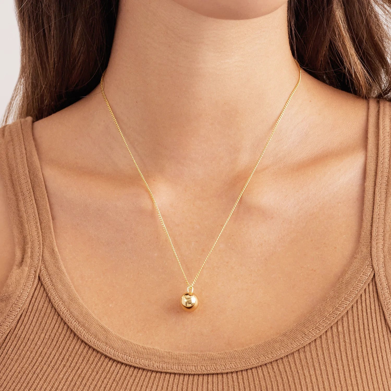 Gorjana Brooks Pendant Necklace (gold).