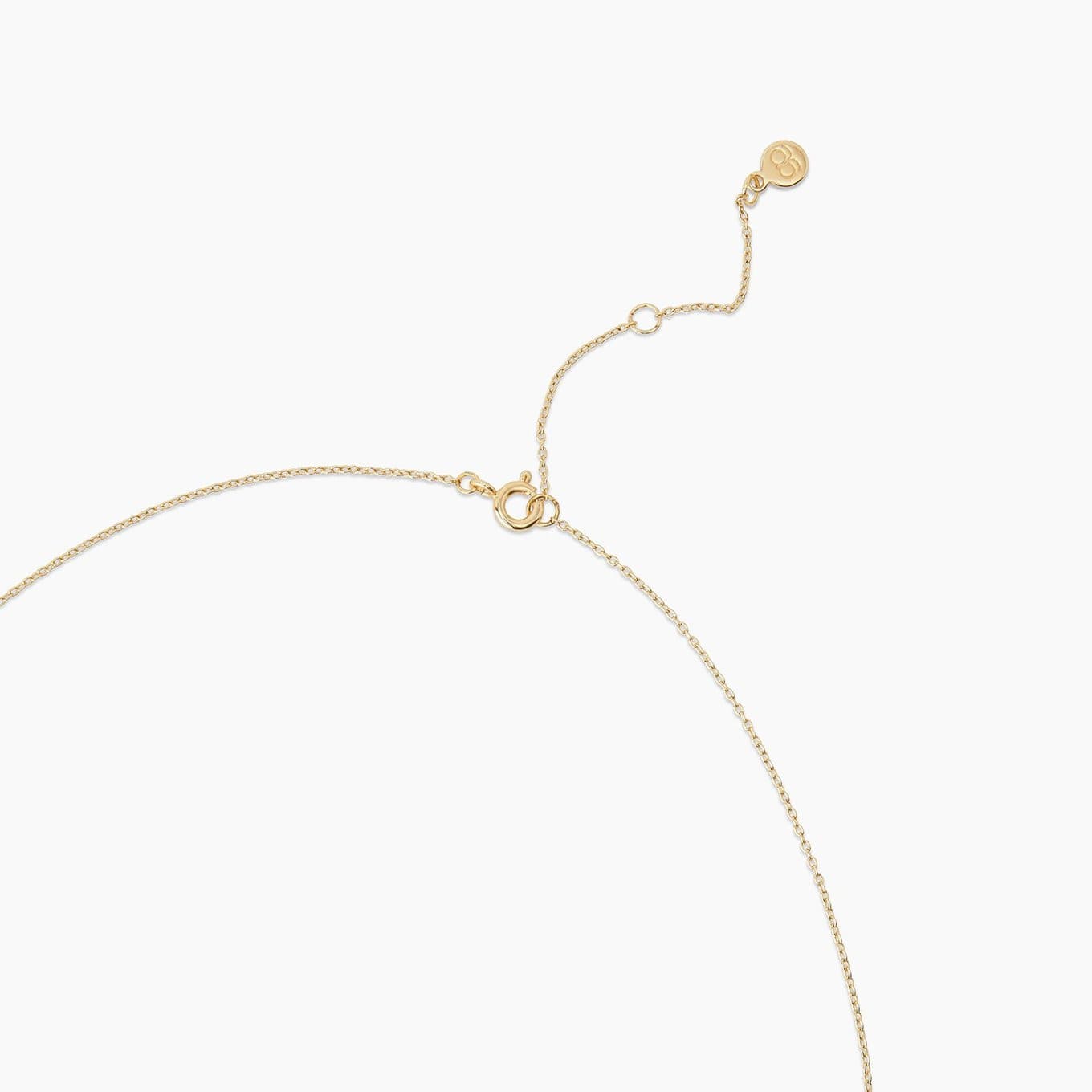 Evil Eye Charm Necklace (gold).