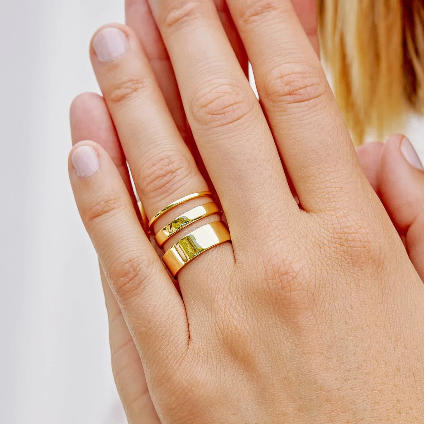 Gorjana Rose Ring Set of 3.