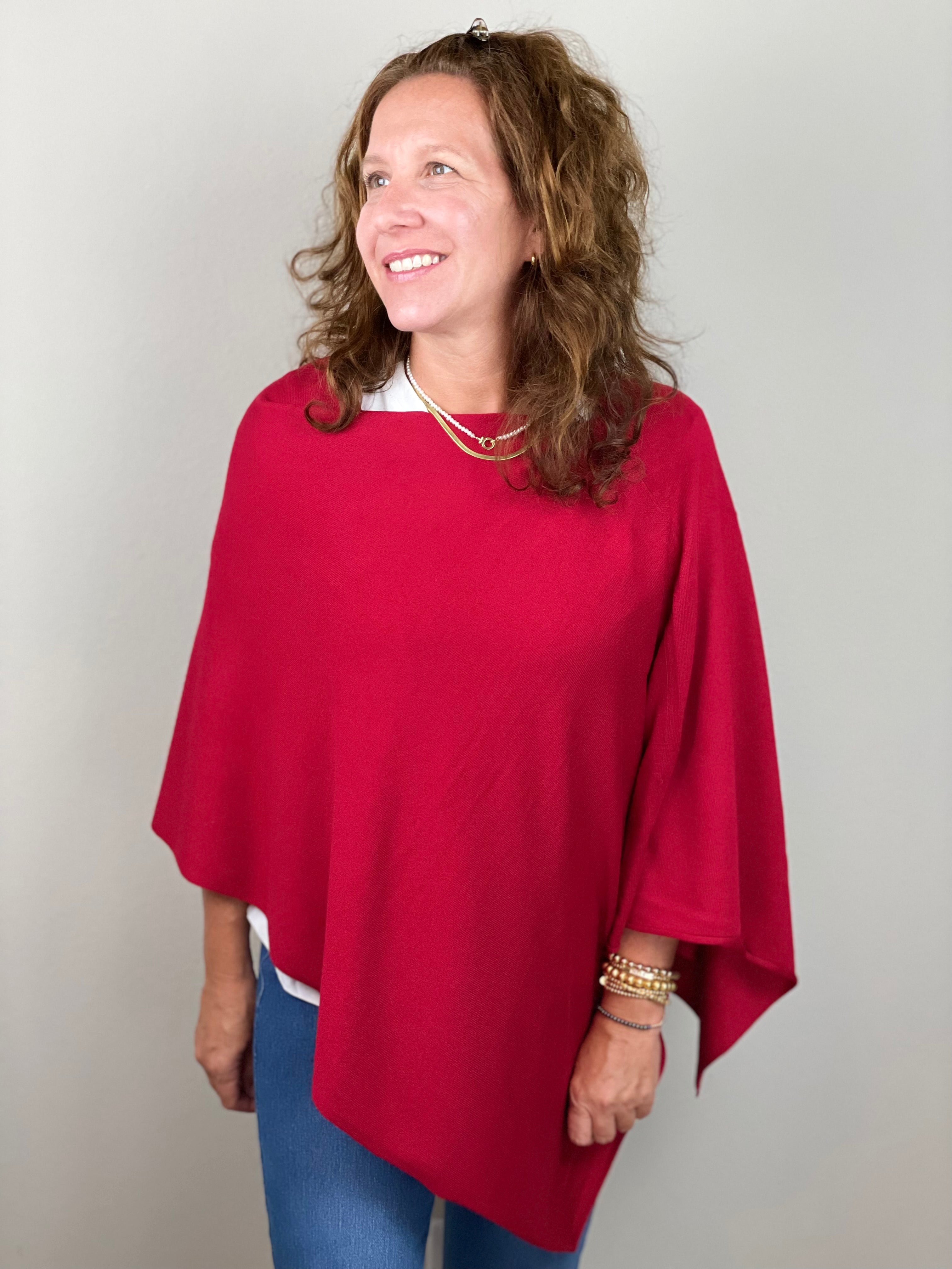 Eden Poncho-Scarlet.