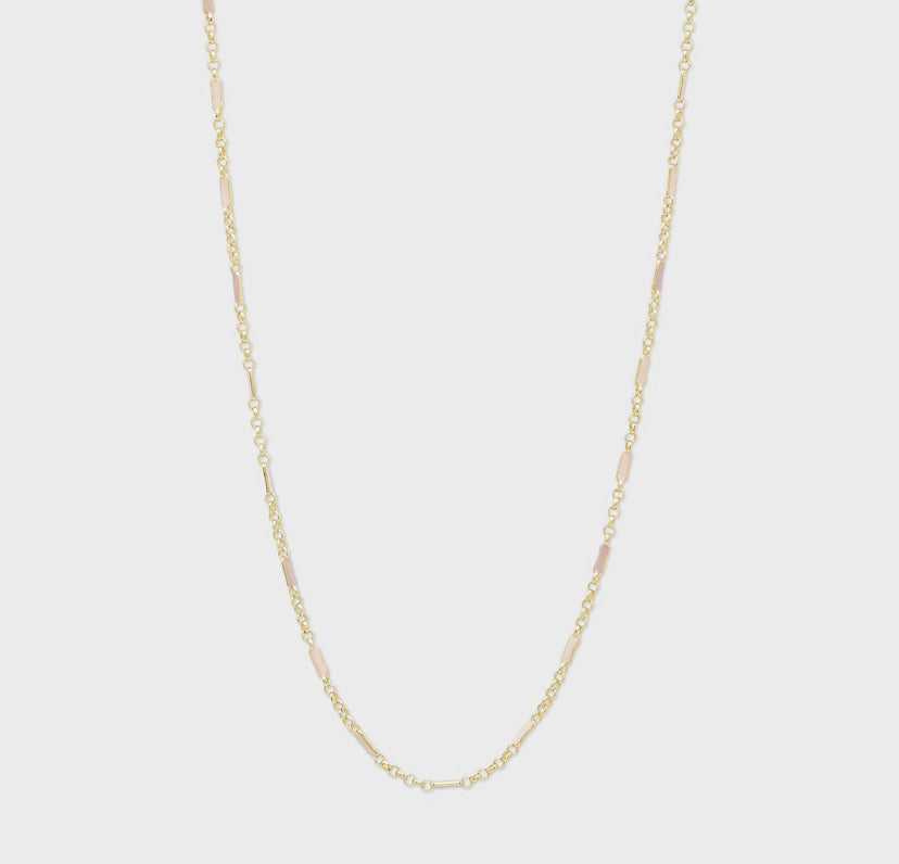 Amalfi Necklace (gold & blush mix).