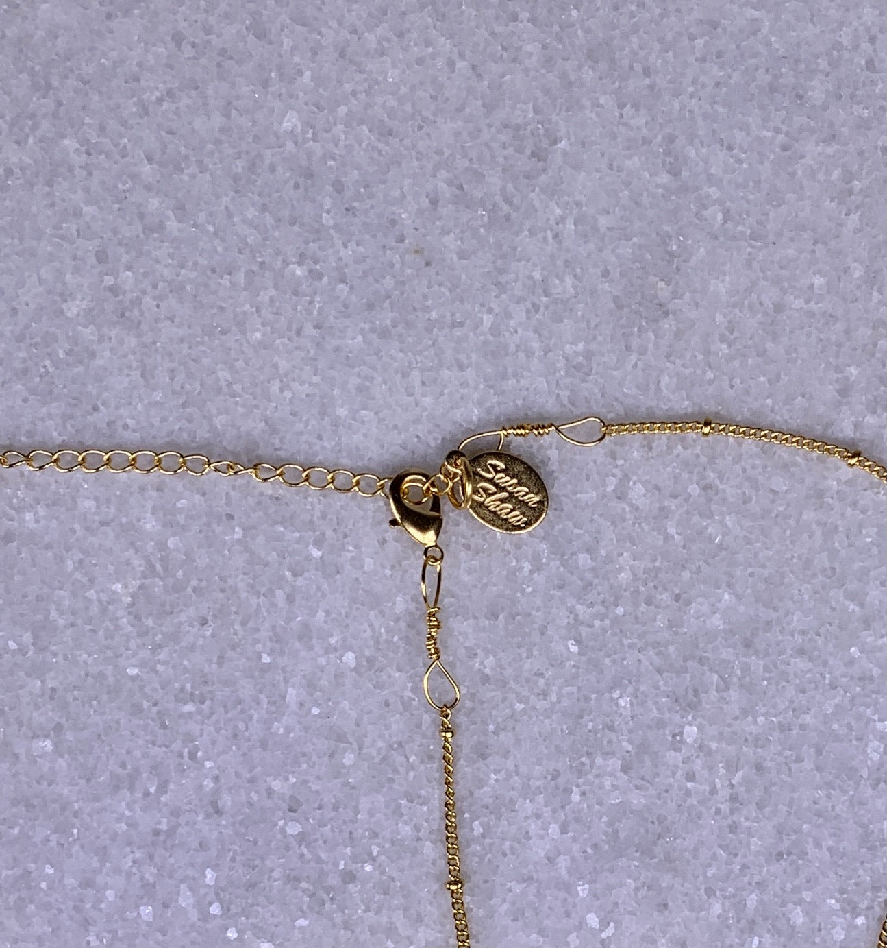 Susan Shaw Dainty Geometric Sun Necklace.