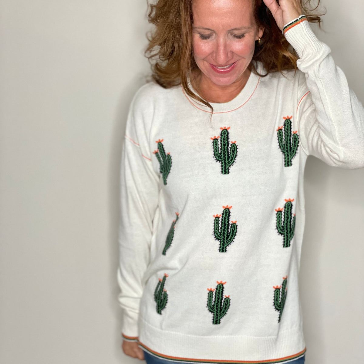 Zaket Plover Cactus Sweater CAS curate.admire.style