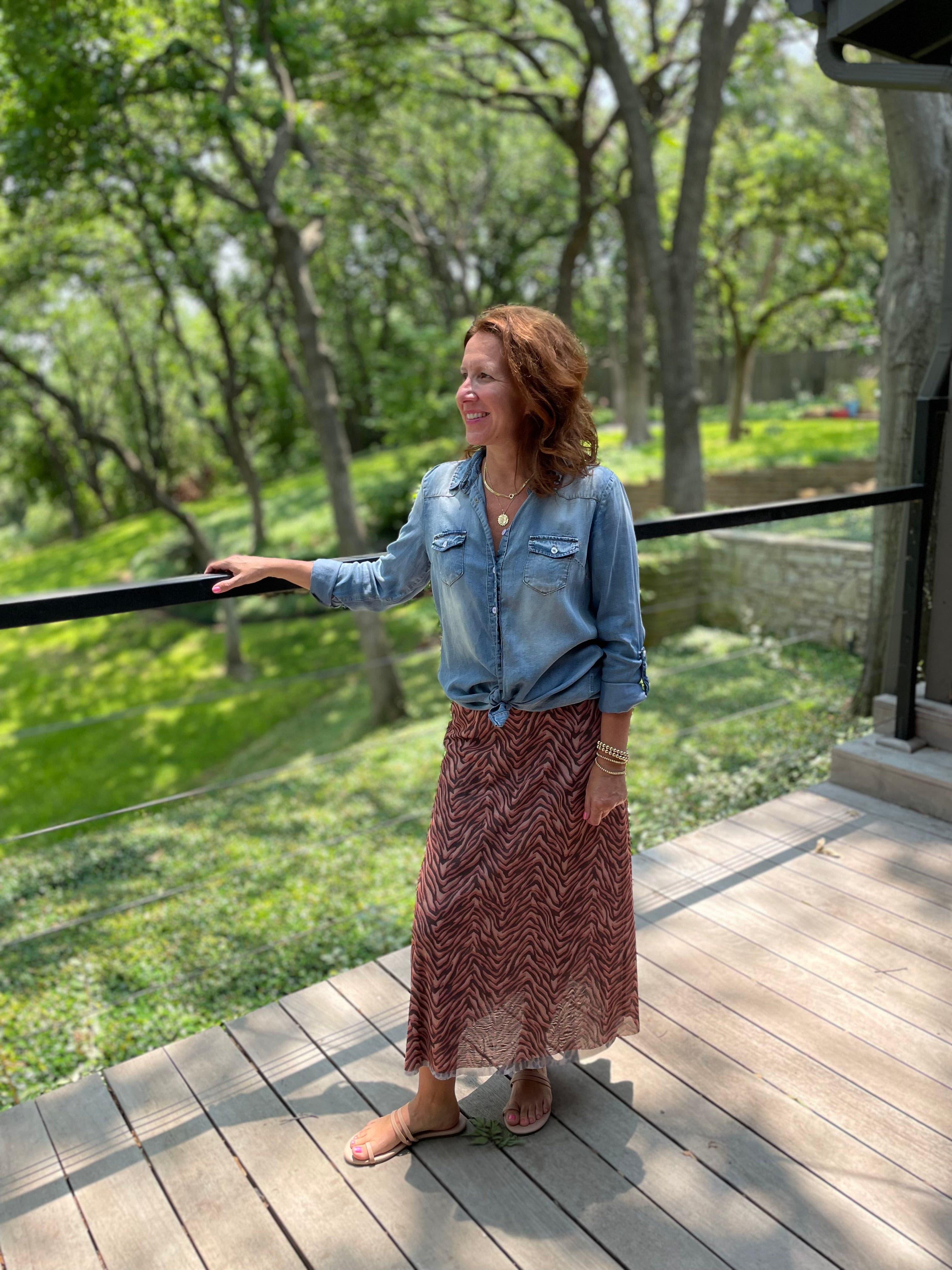 Reversible Maxi Skirt.