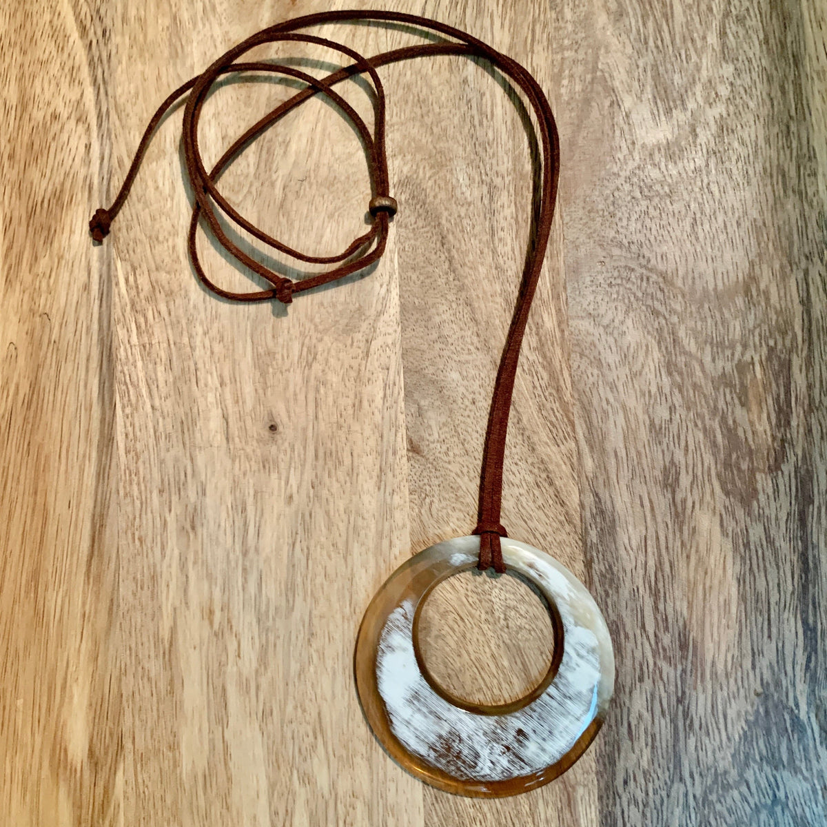 Water Buffalo Horn Necklace CAS curate.admire.style