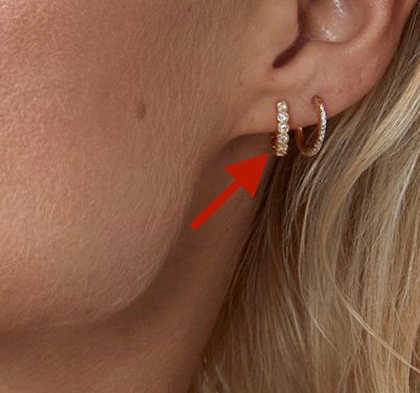 Madison Shimmer Huggies (gold).