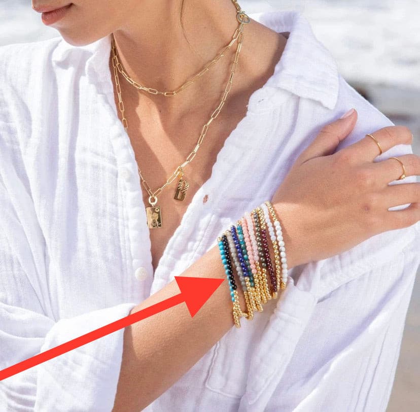 Power Gemstone Aura Bracelet for Healing.