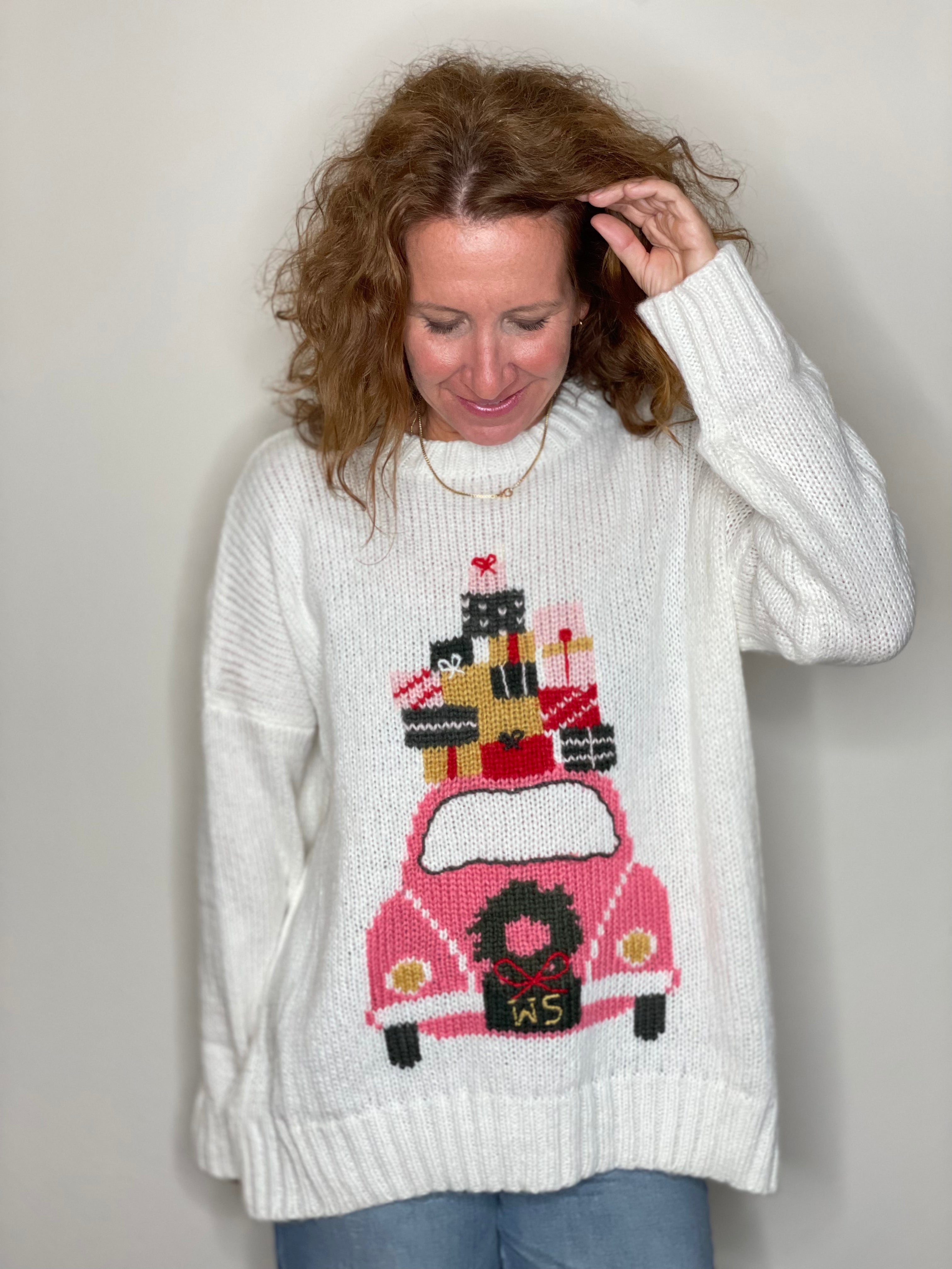 Wooden Ships Wonderful Christmas Crew Sweater.