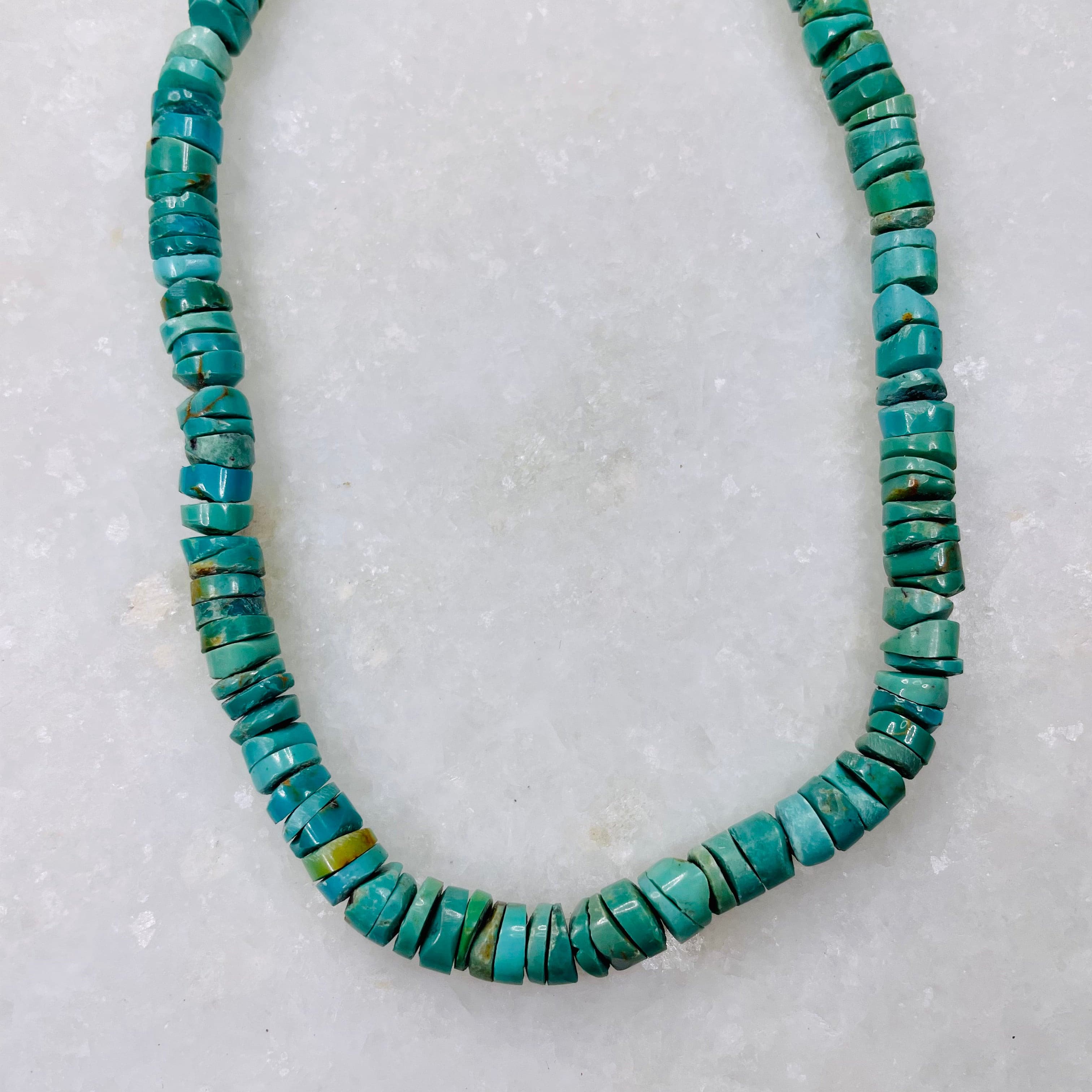 Kingman Turquoise Necklace 24".