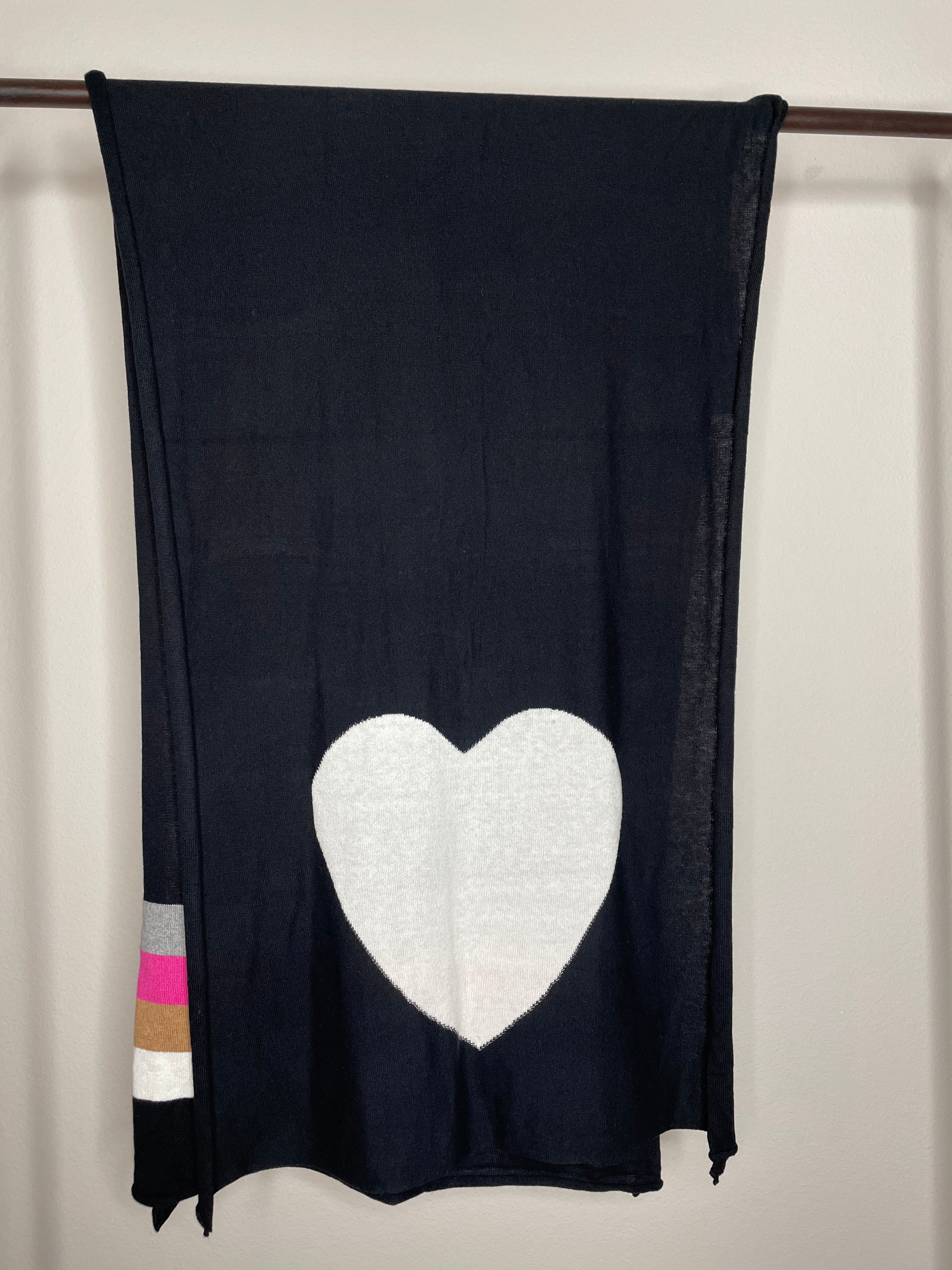 Zaket & Plover Heart Wrap in Black.