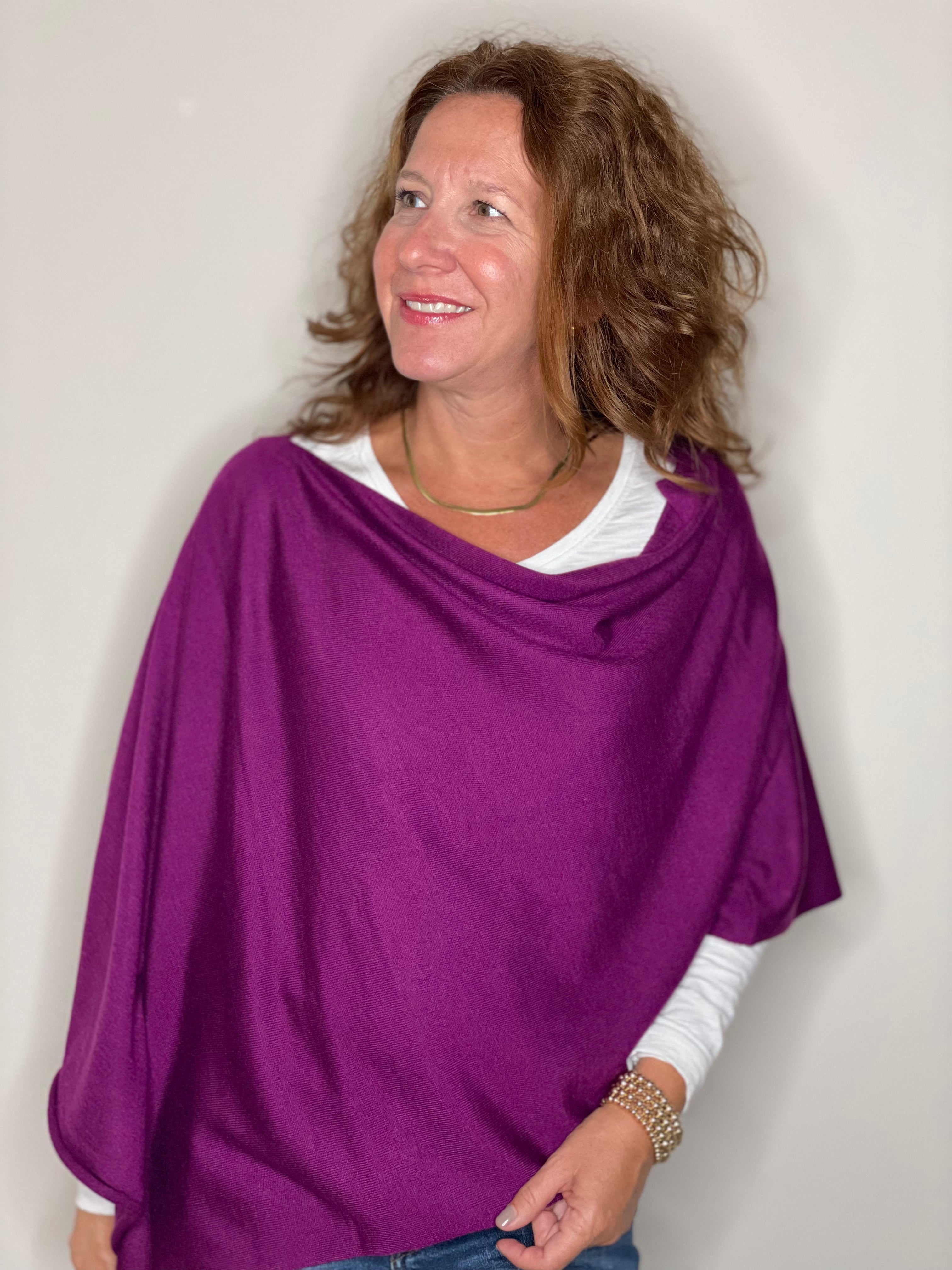 Eden Poncho-Ultra Violet.