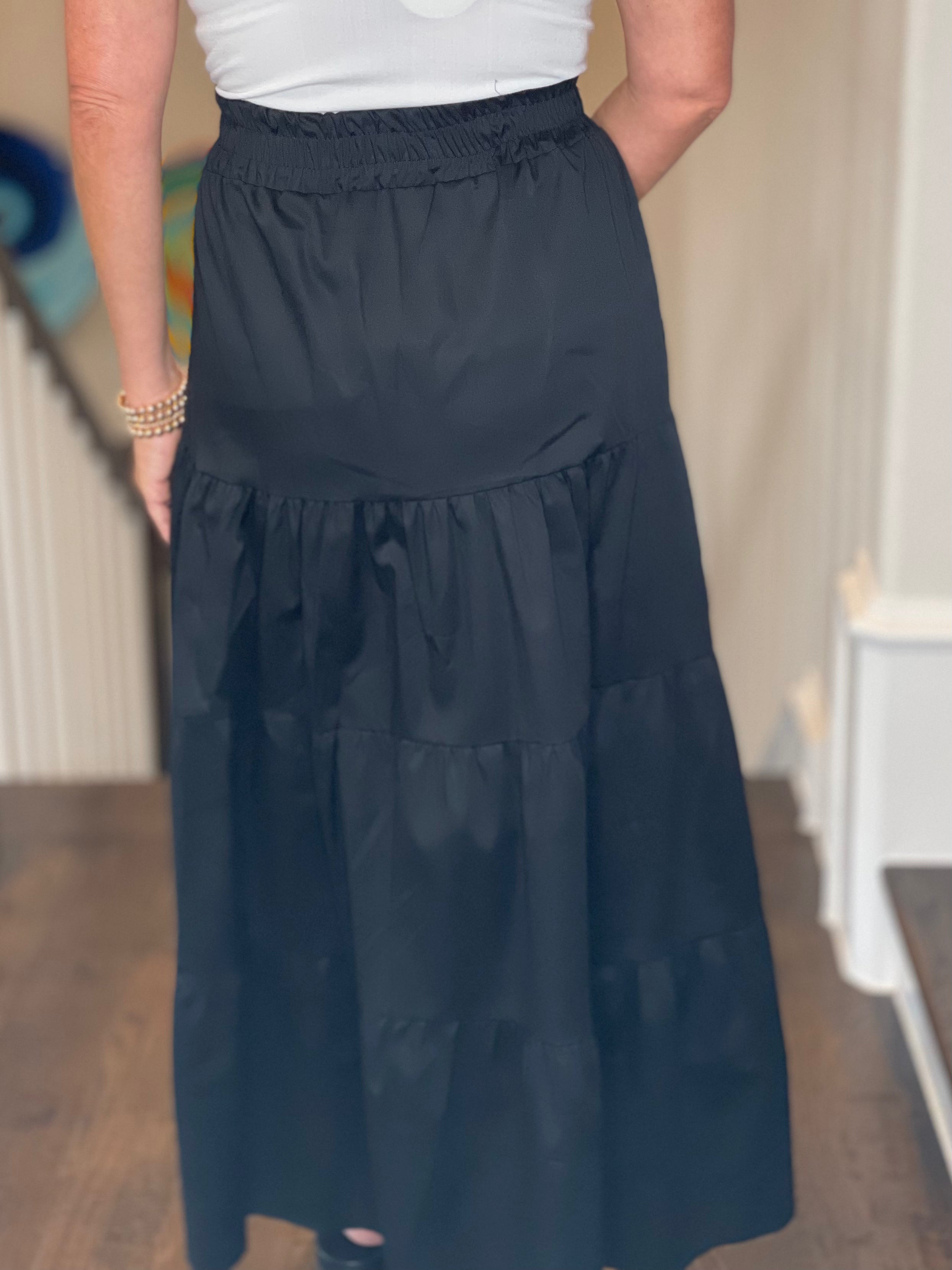 Sofia Amelia Skirt in Black.