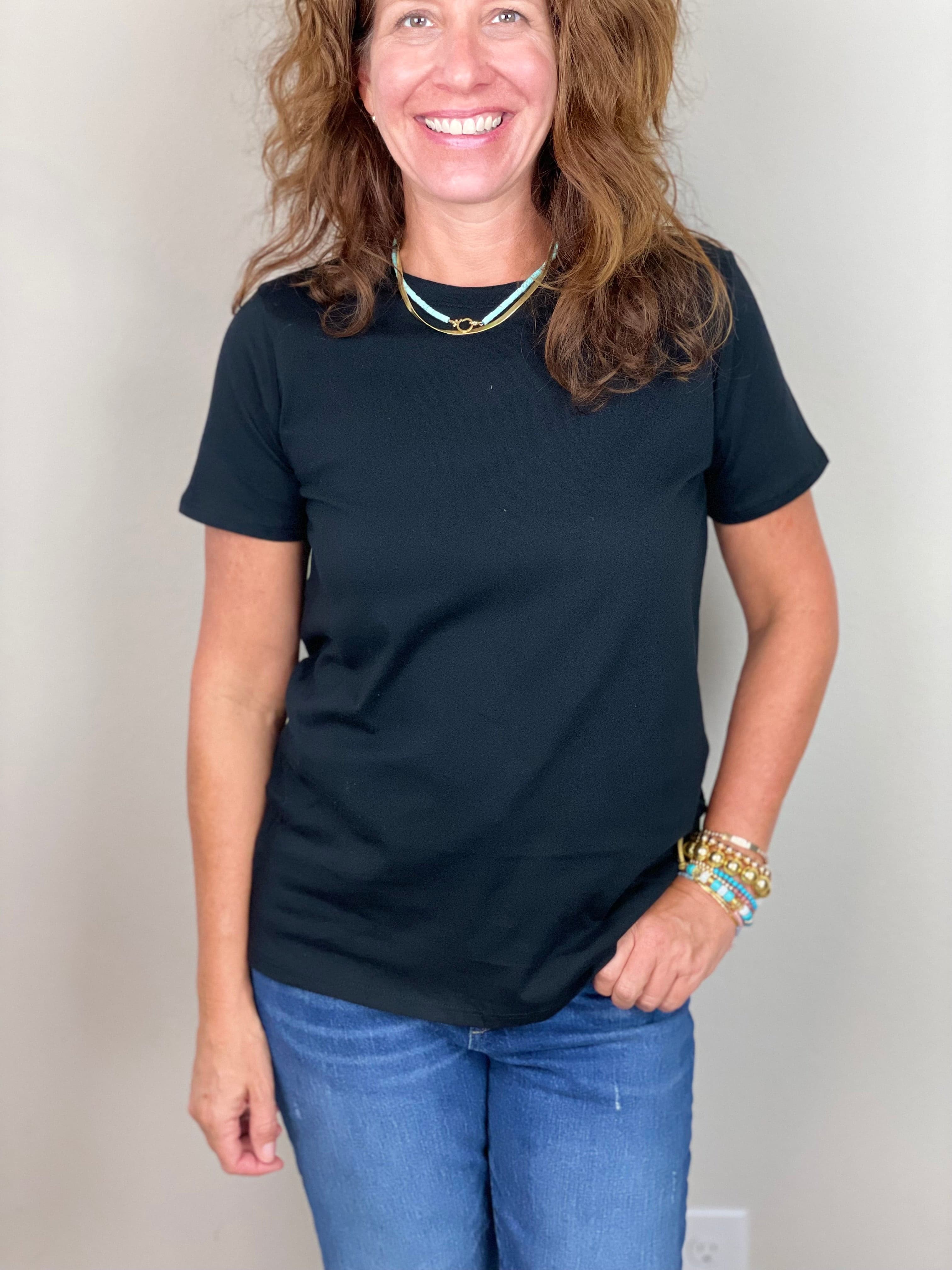 Basic Black Tee Shirt.