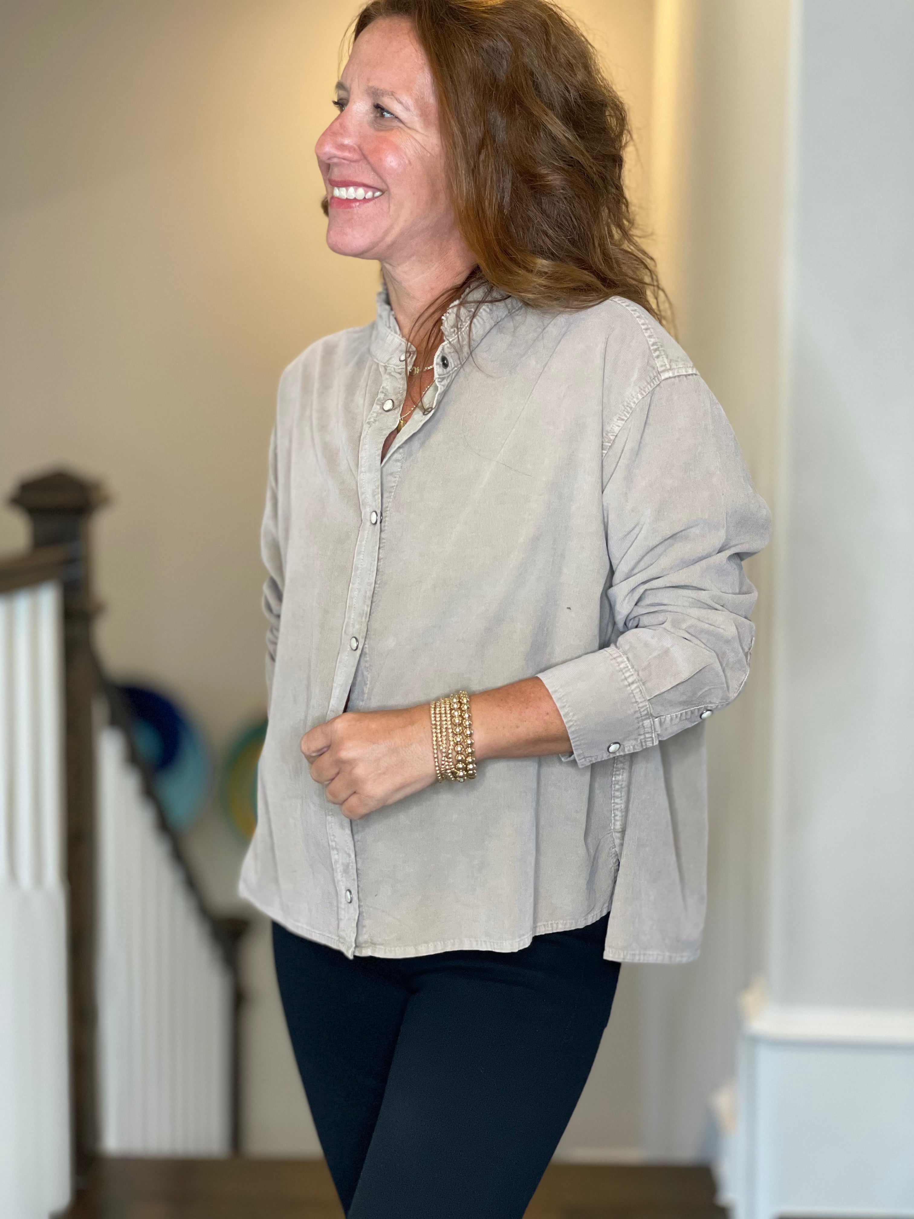 Dylan Corduroy Isabelle Shirt Jacket.