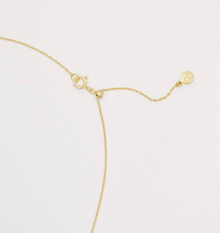 Madison Rainbow Coin Necklace (gold).