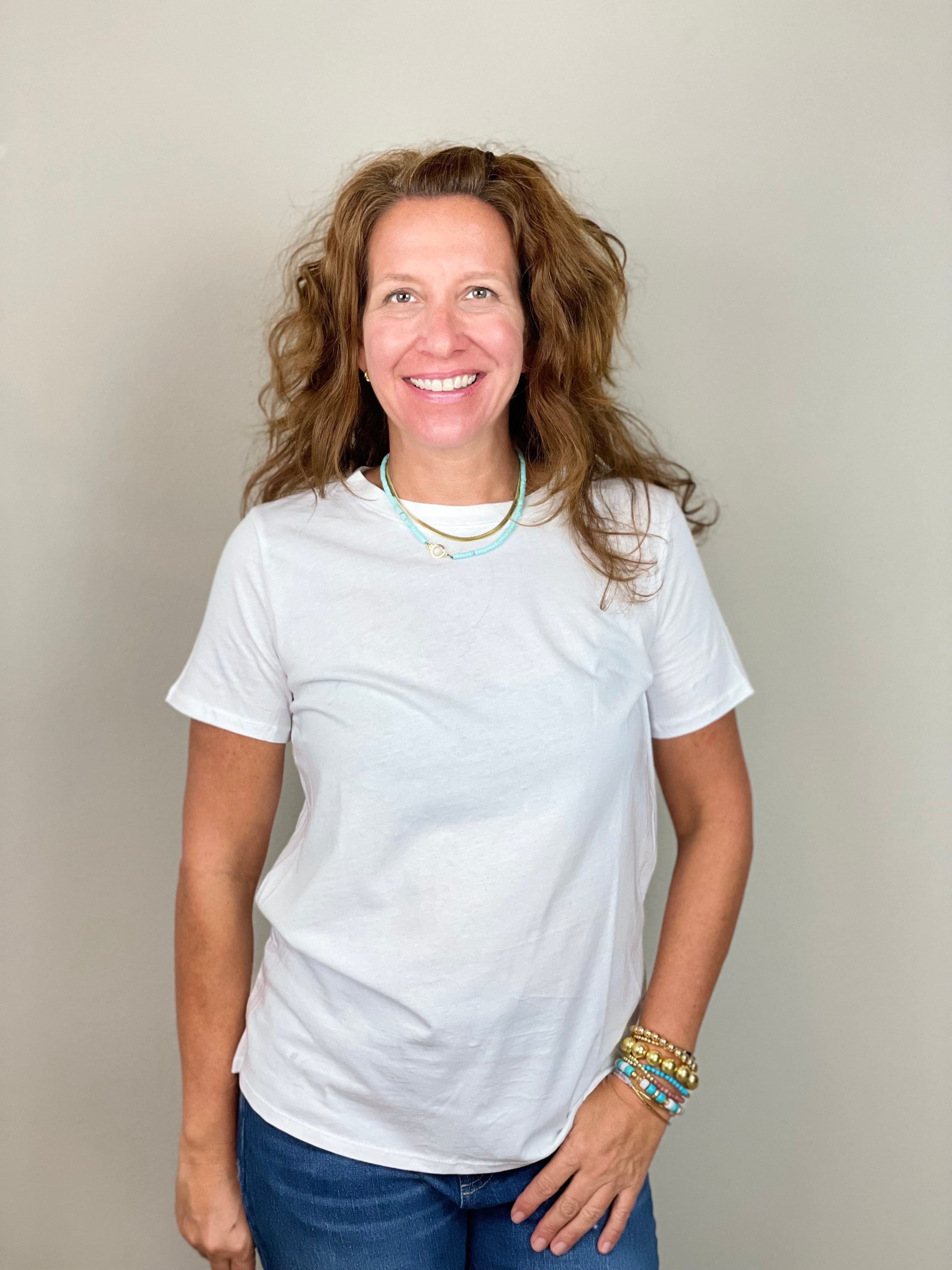 Basic White Tee Shirt.