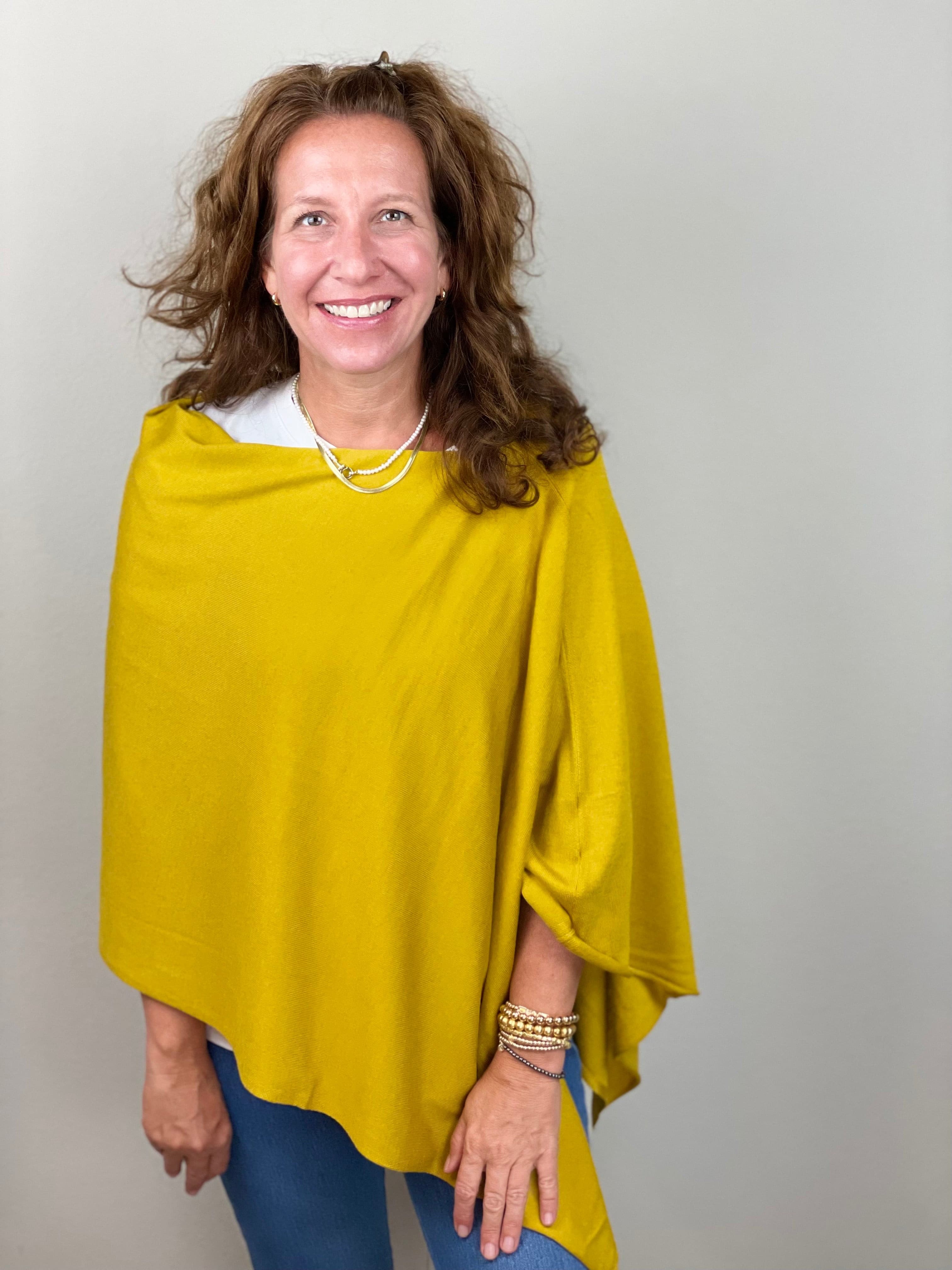 Mustard Eden Poncho.