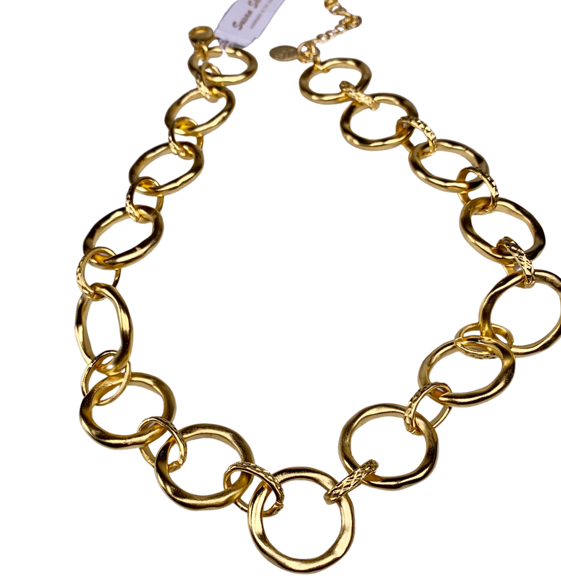 Susan Shaw Sage Link Chain Necklace.