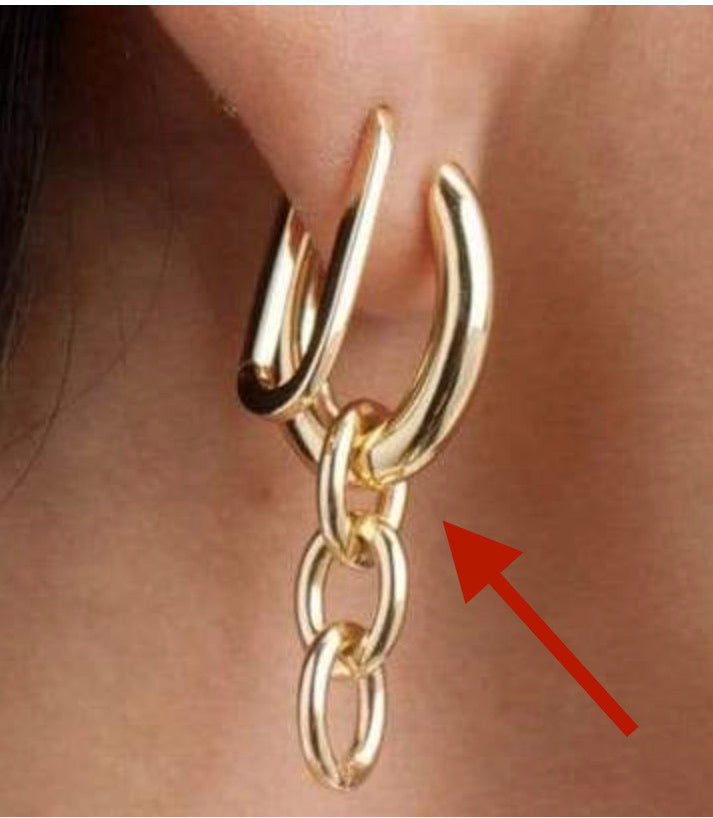 Lou Link Huggies (gold).