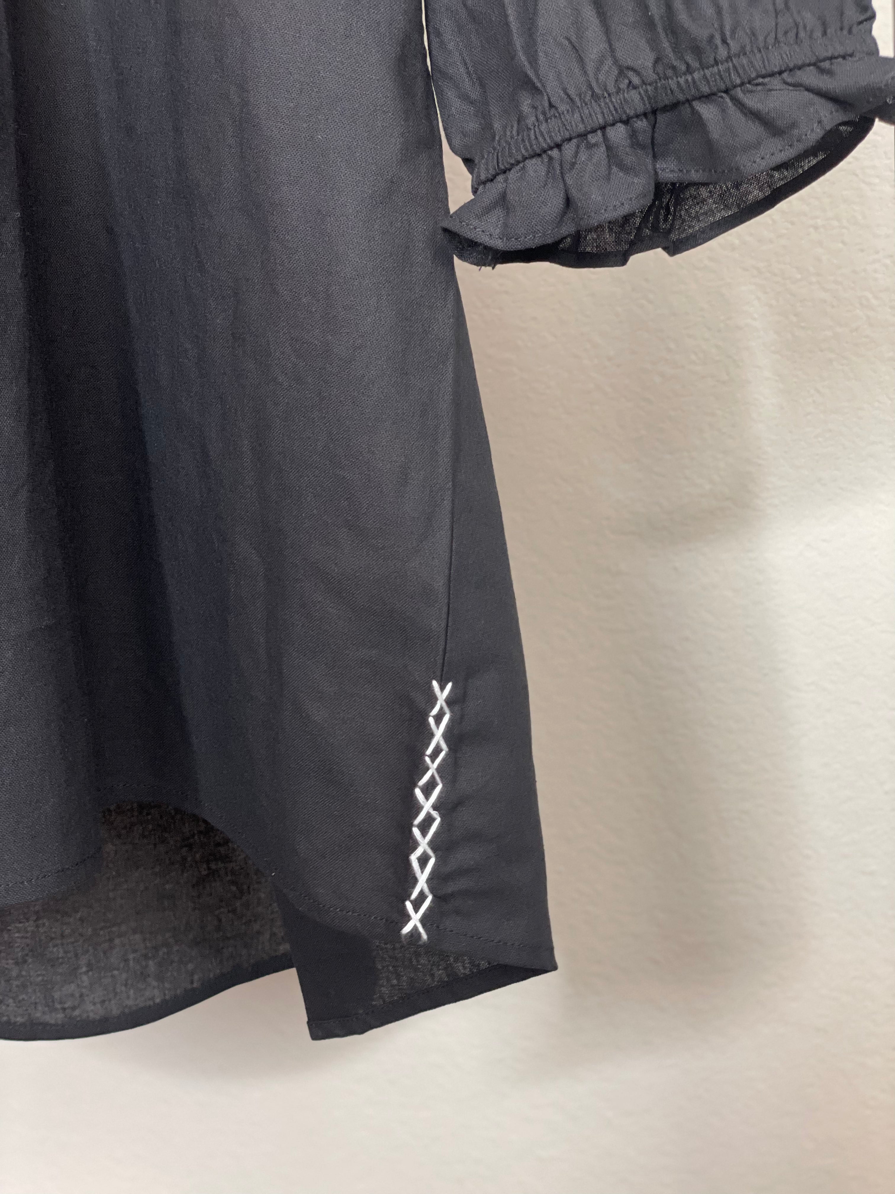 Caryn Lawn Erin Top in Black.