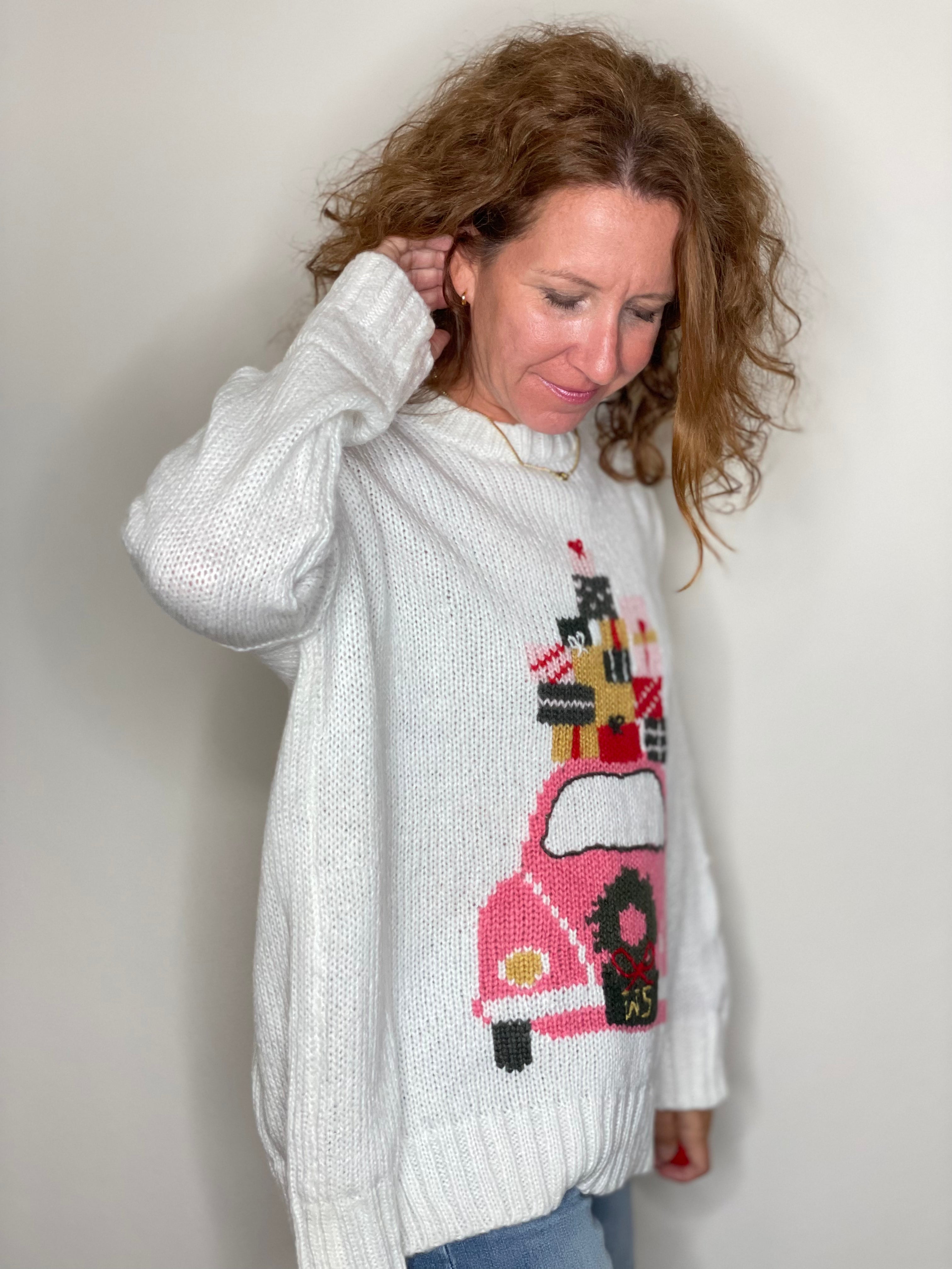 Wooden Ships Wonderful Christmas Crew Sweater.