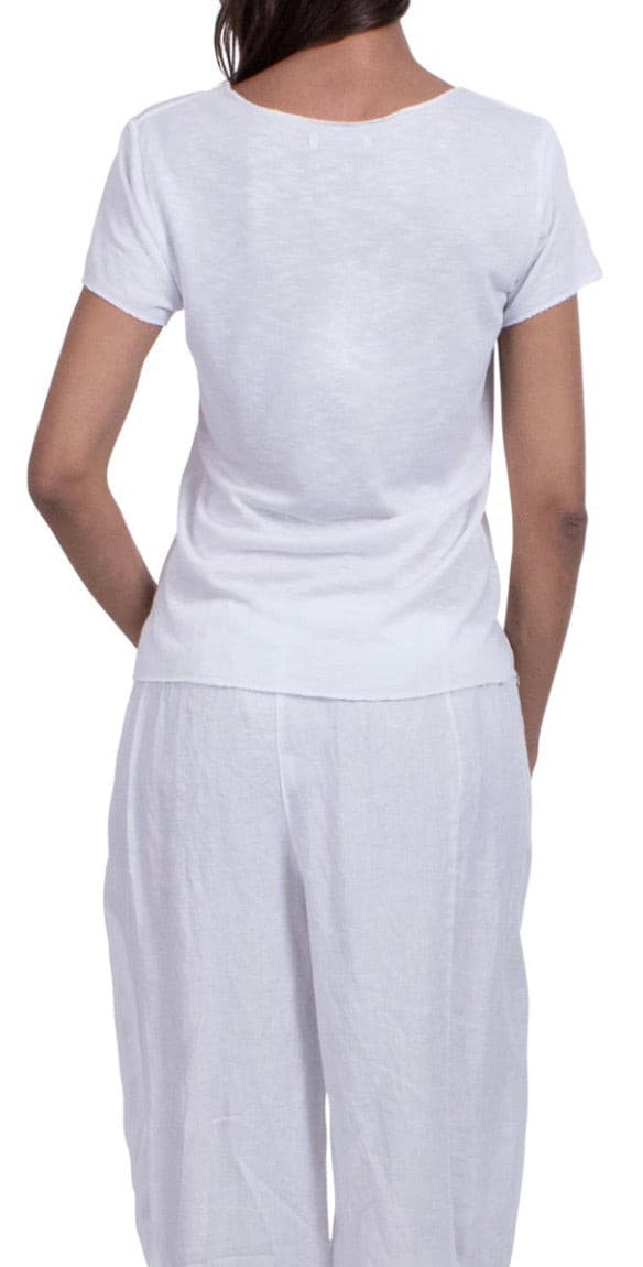 Knit T-Shirt w/Silver Accents.