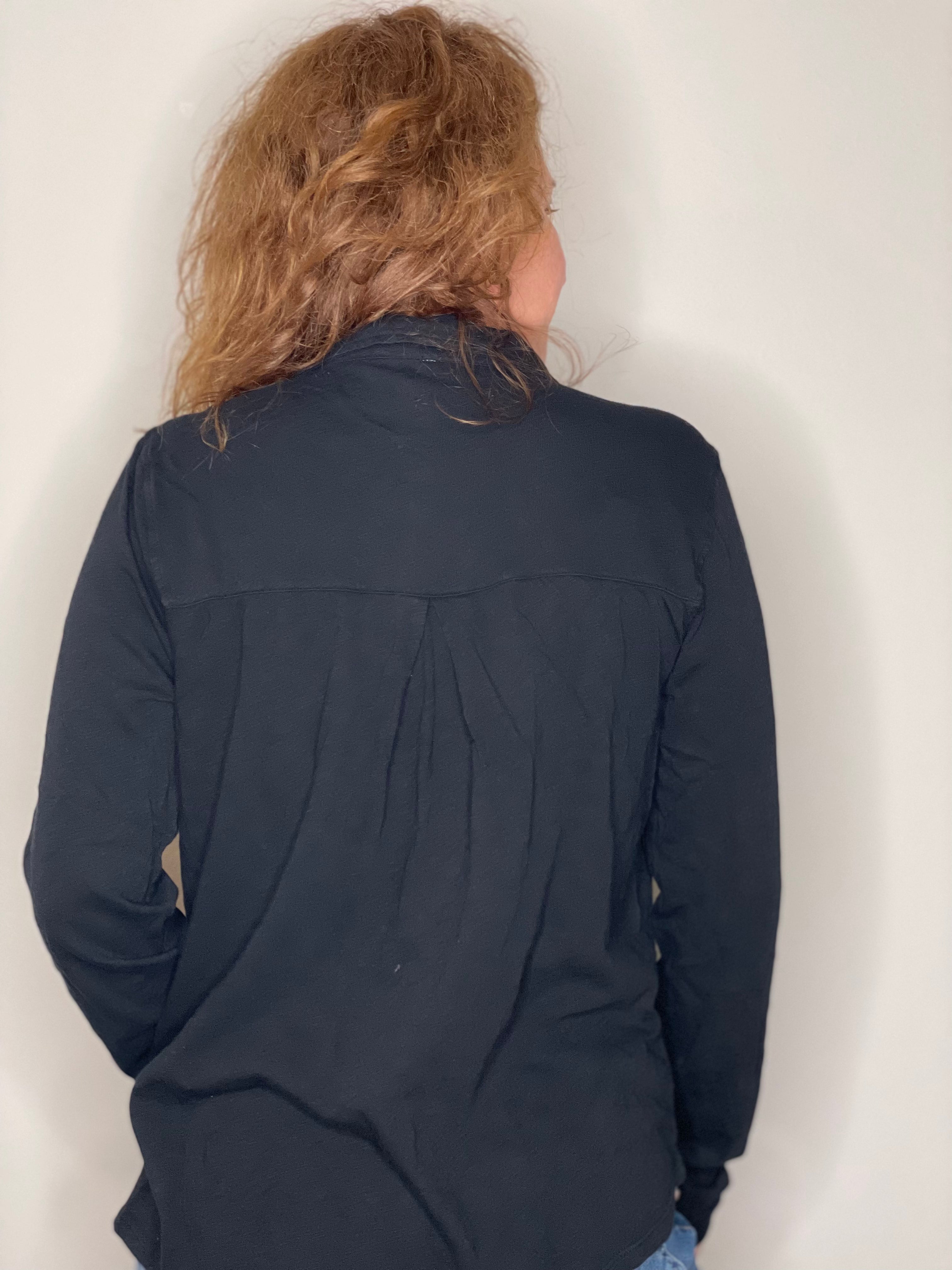 Hello Nite Perfectly Soft Button Up Shirt in Black.