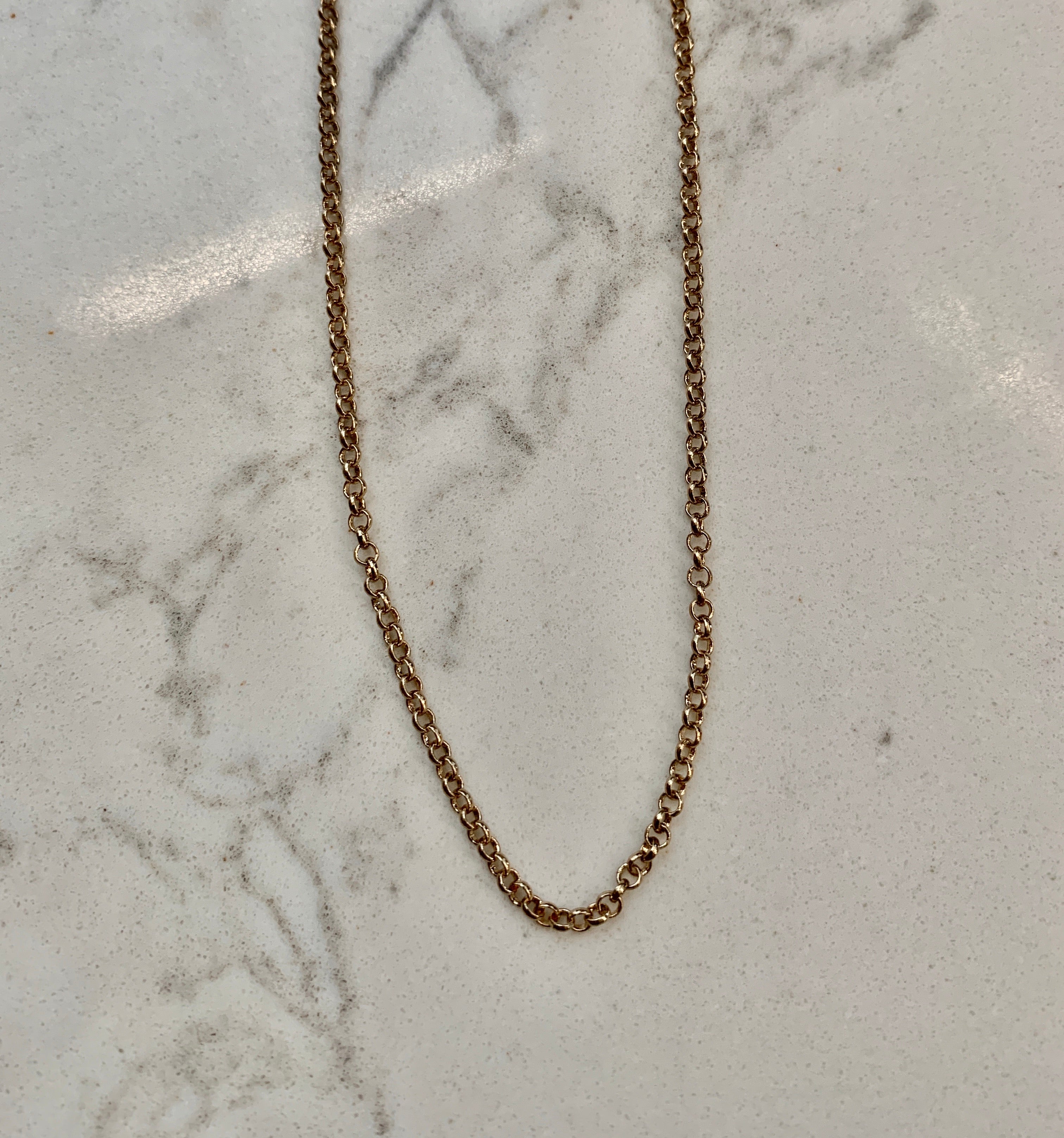 O Ring Chain Link Necklace.