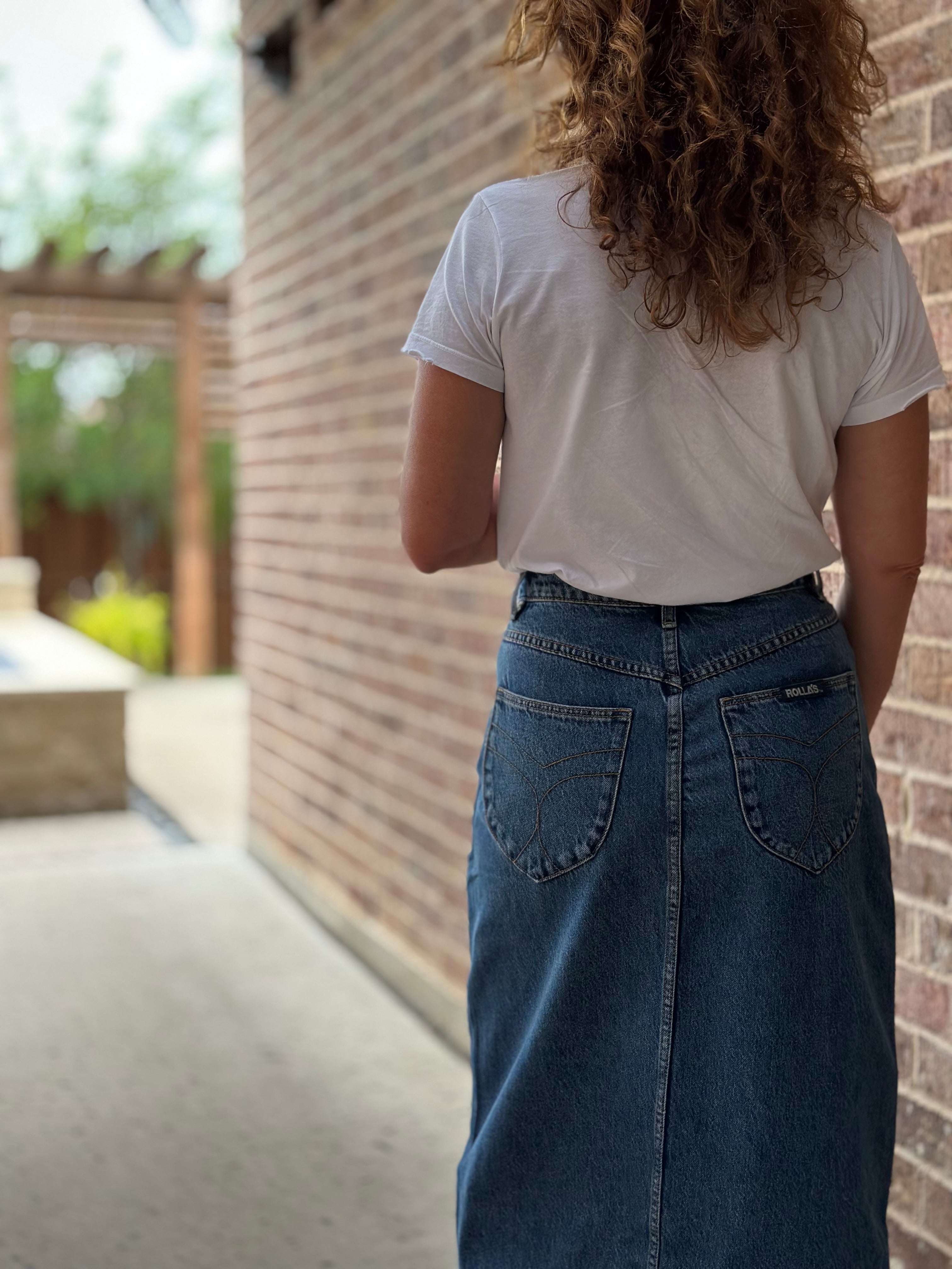 Rolla's Chicago Denim Skirt - Lyocell Blue – CAS curate