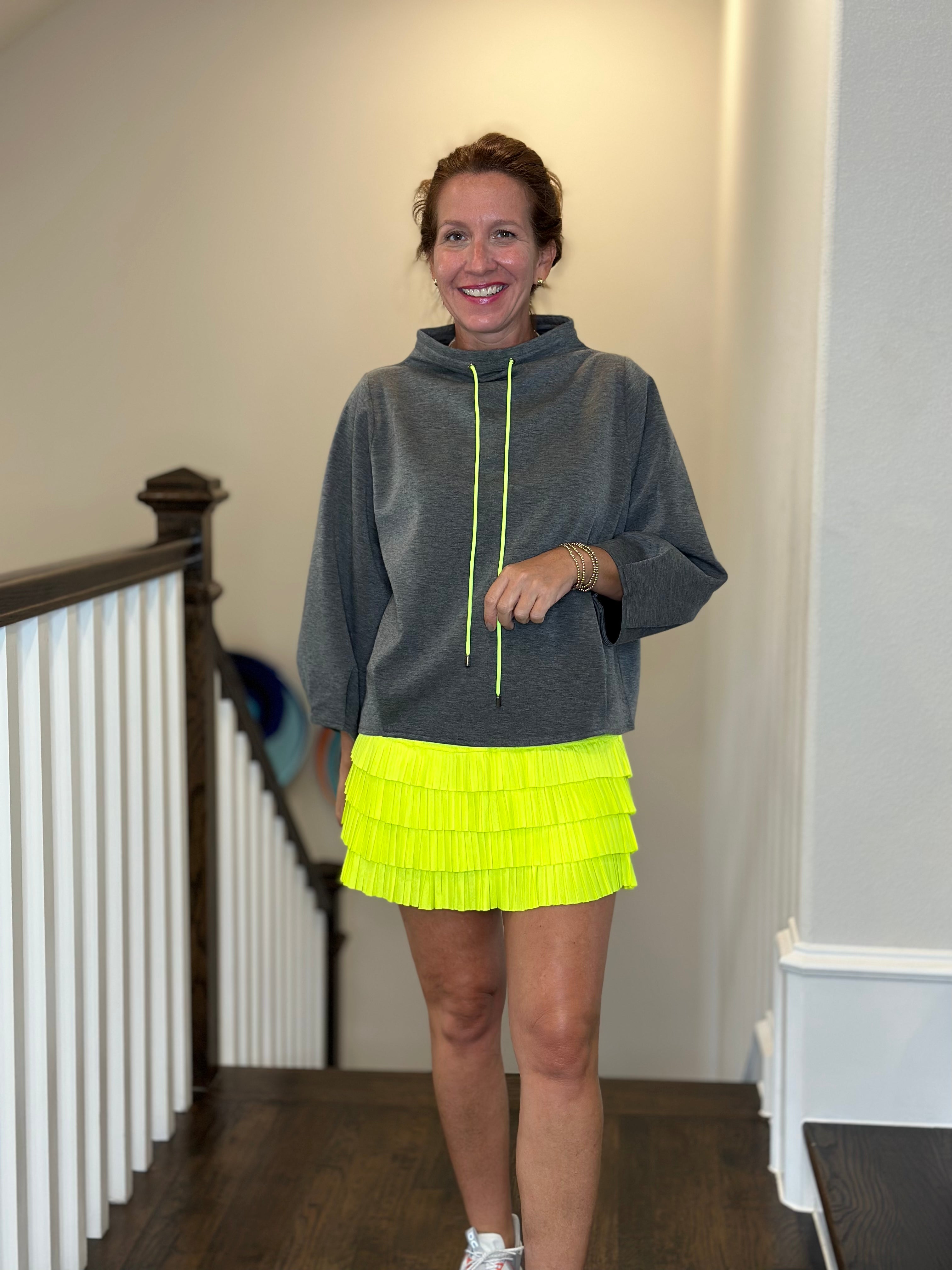 Neon yellow tennis store skirt