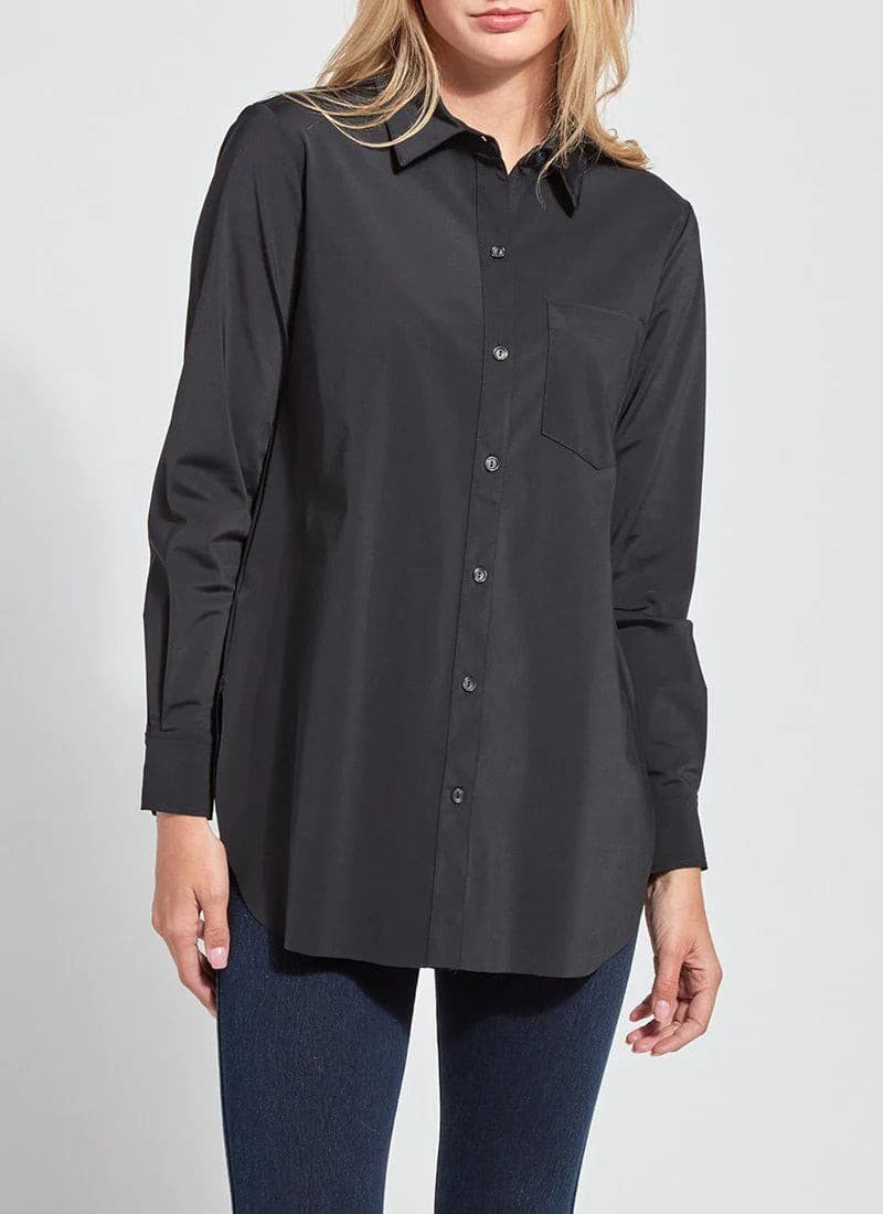 Lysse Schiffer Button Down in Black.