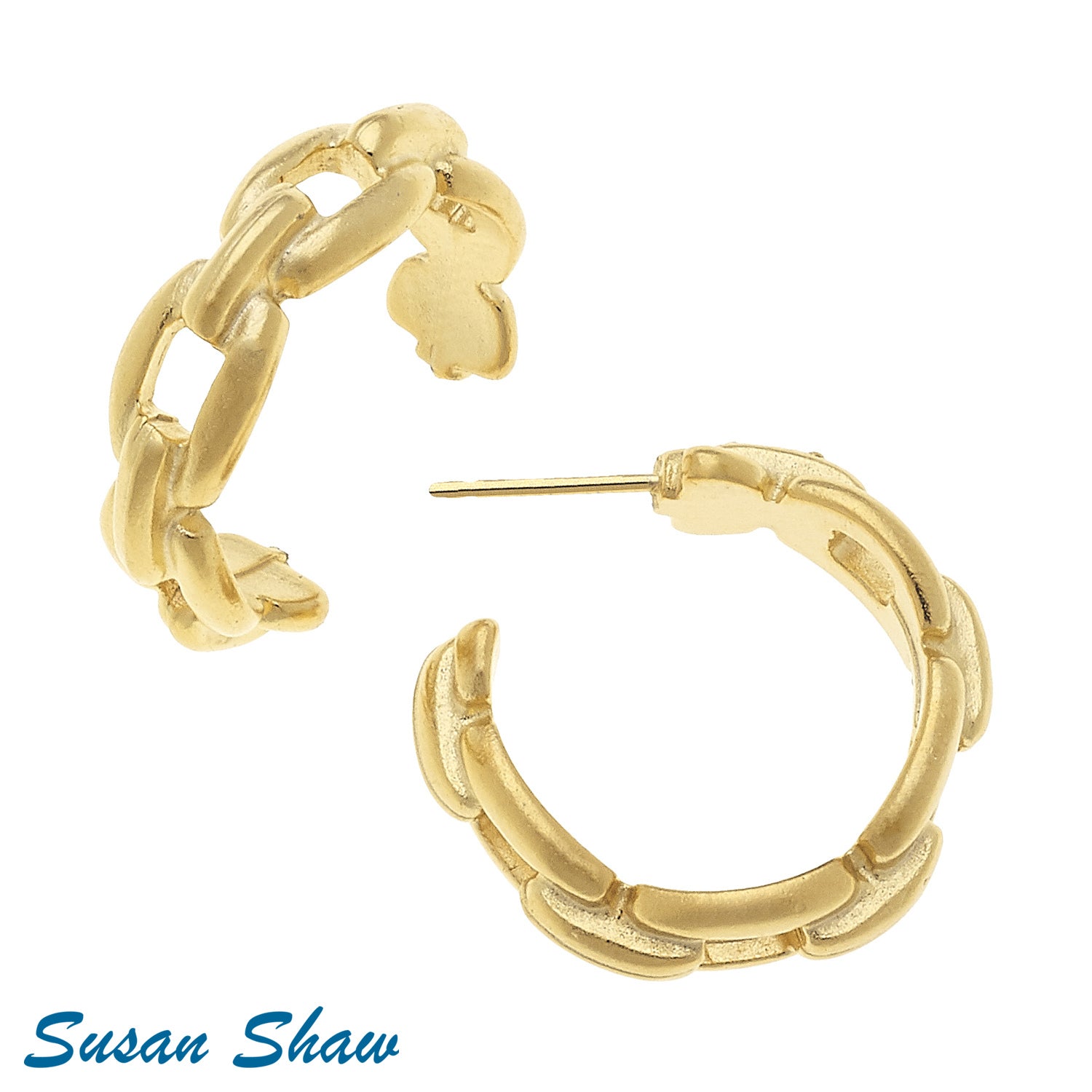 Susan Shaw Mini Chain Hoops.