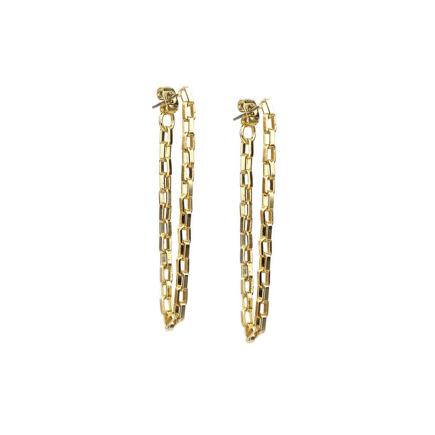 Box Chain Drape Earring.