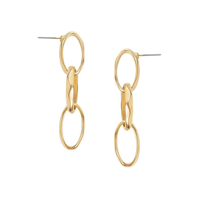 Susan Shaw Campbell Loop Chain Earrings.