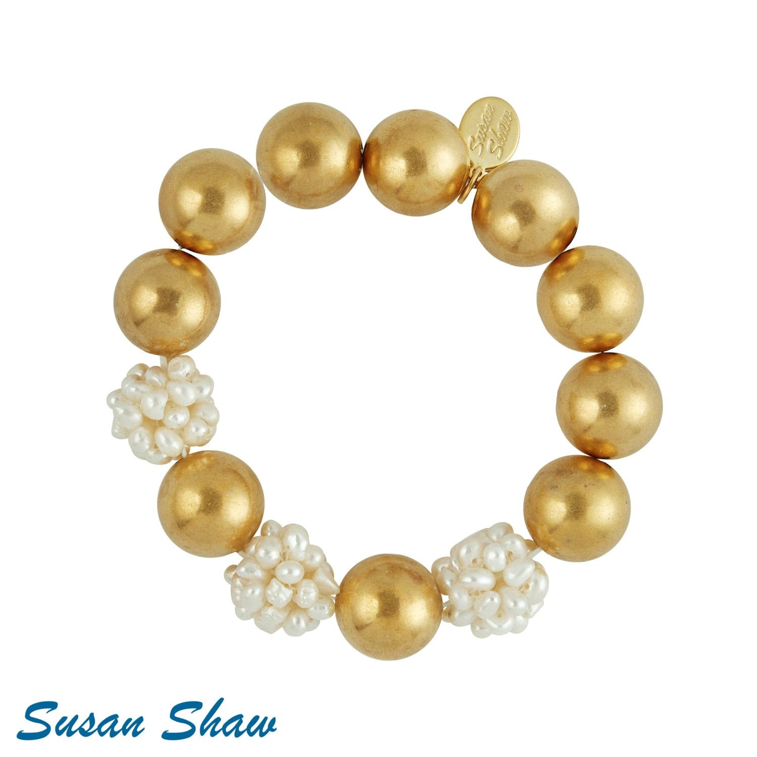 Susan Shaw Pearl Cluster Margaret Bracelet.