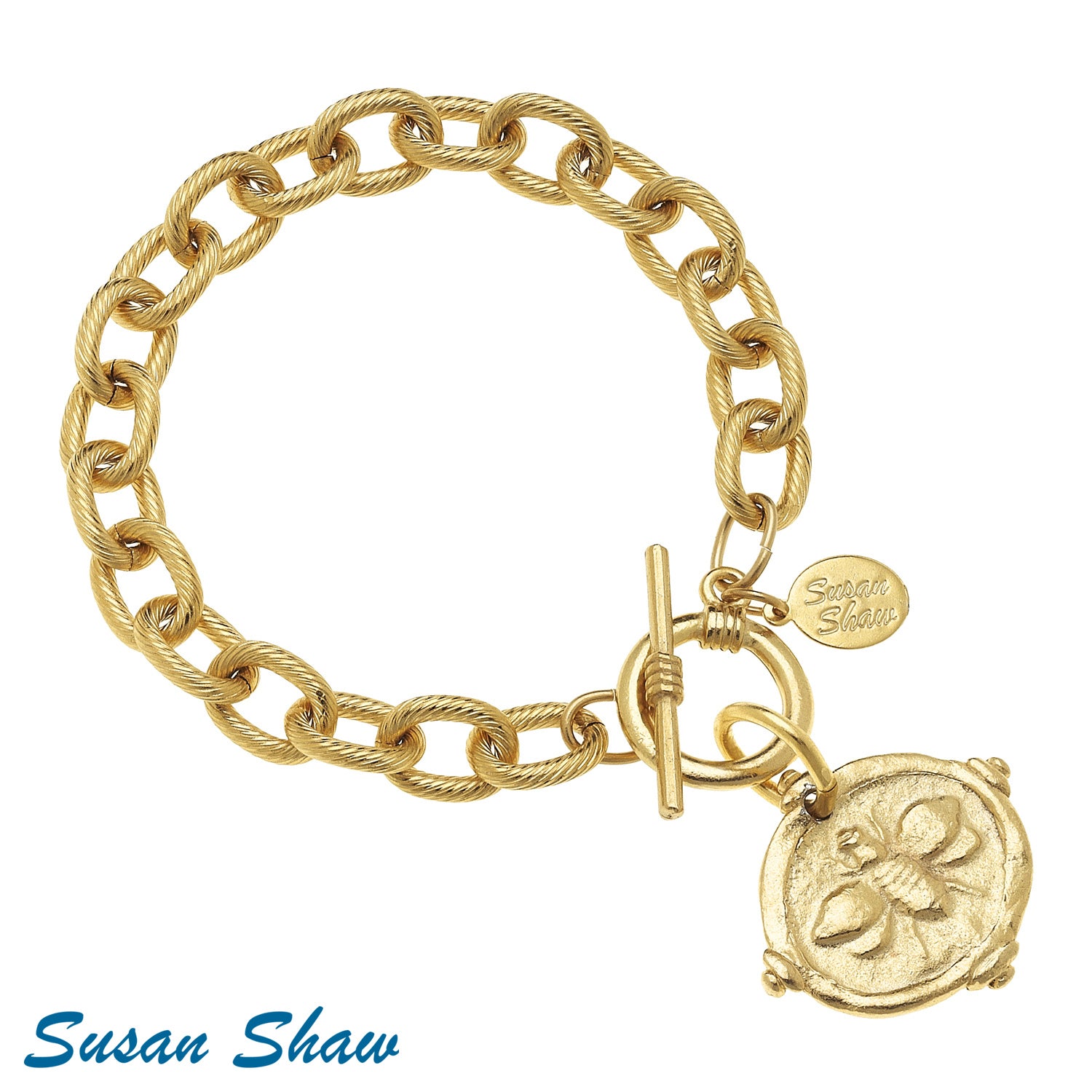 Susan Shaw Bee Intaglio Bracelet.