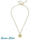 Susan Shaw Dainty Butterfly Necklace.