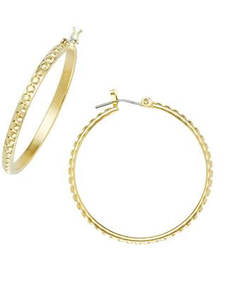 Susan Shaw Assorted Hoop Earrings in Gold.