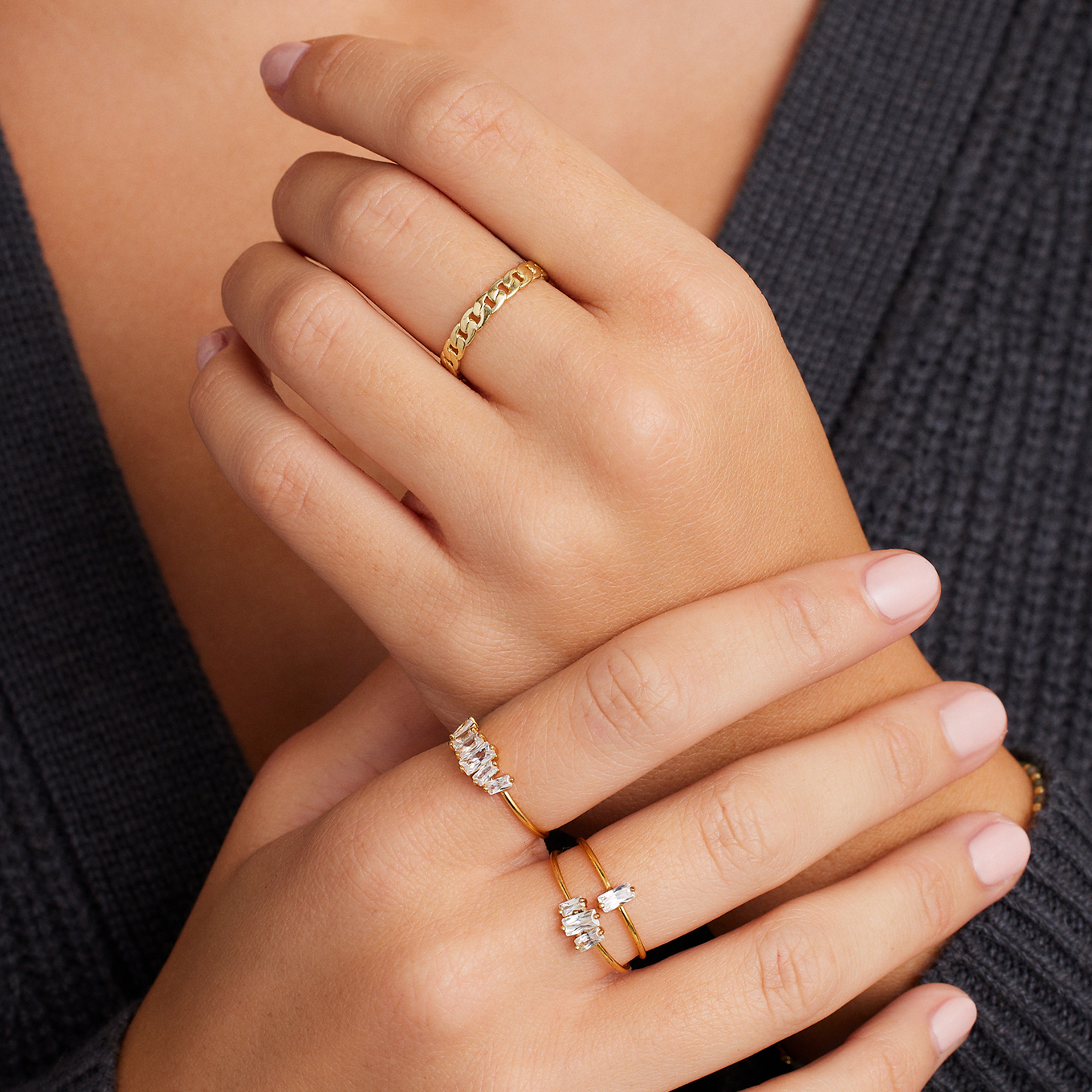 Gorjana amara ring set discount