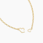 Parker Heart Necklace (Gold).