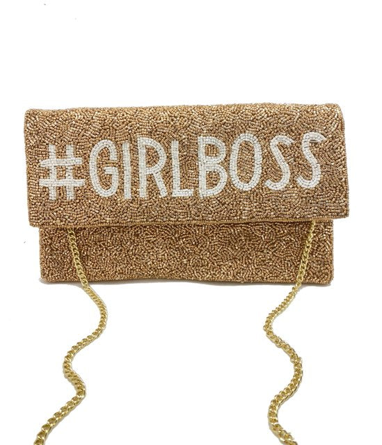 #girlboss Beaded Clutch.