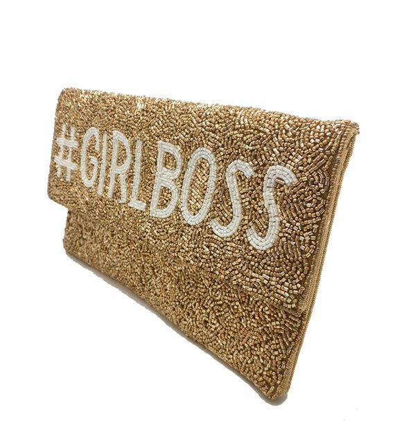 #girlboss Beaded Clutch.