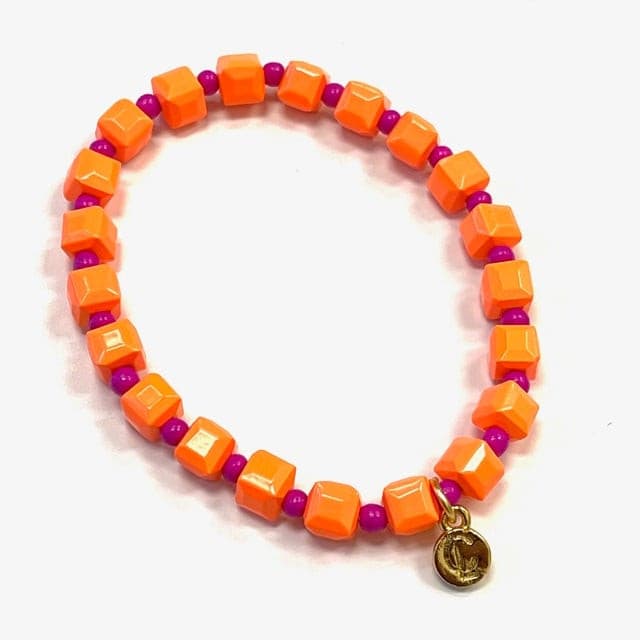 Caryn Lawn Scotti Bracelet in Orange.