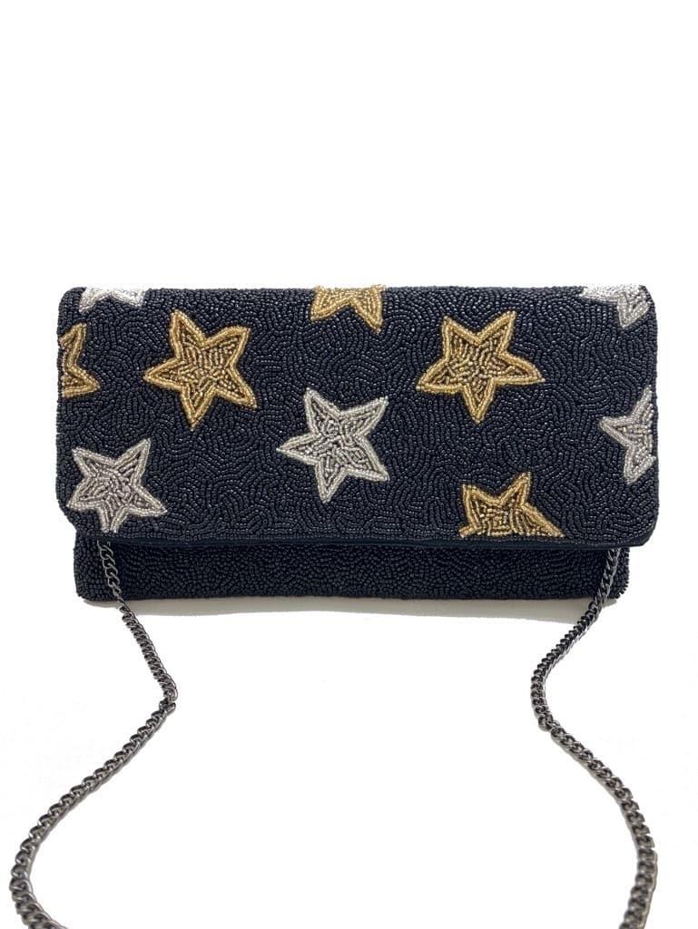 Stars Beaded Clutch.