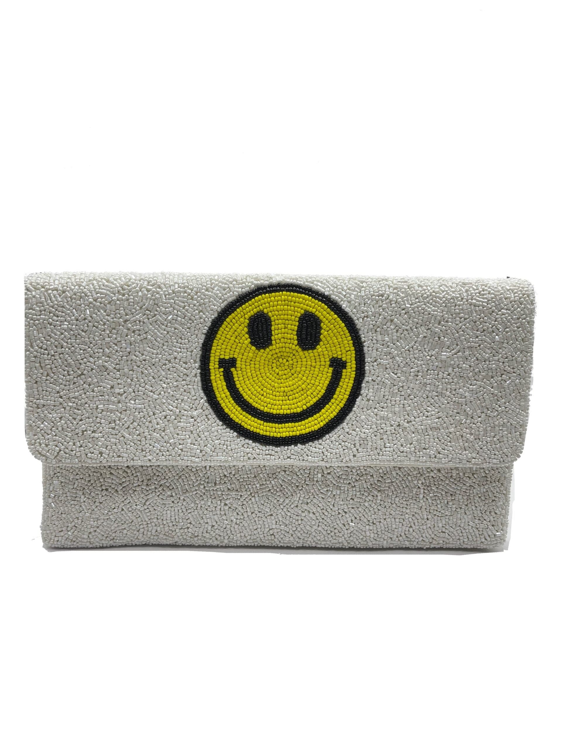 Smiley Beaded Clutch.
