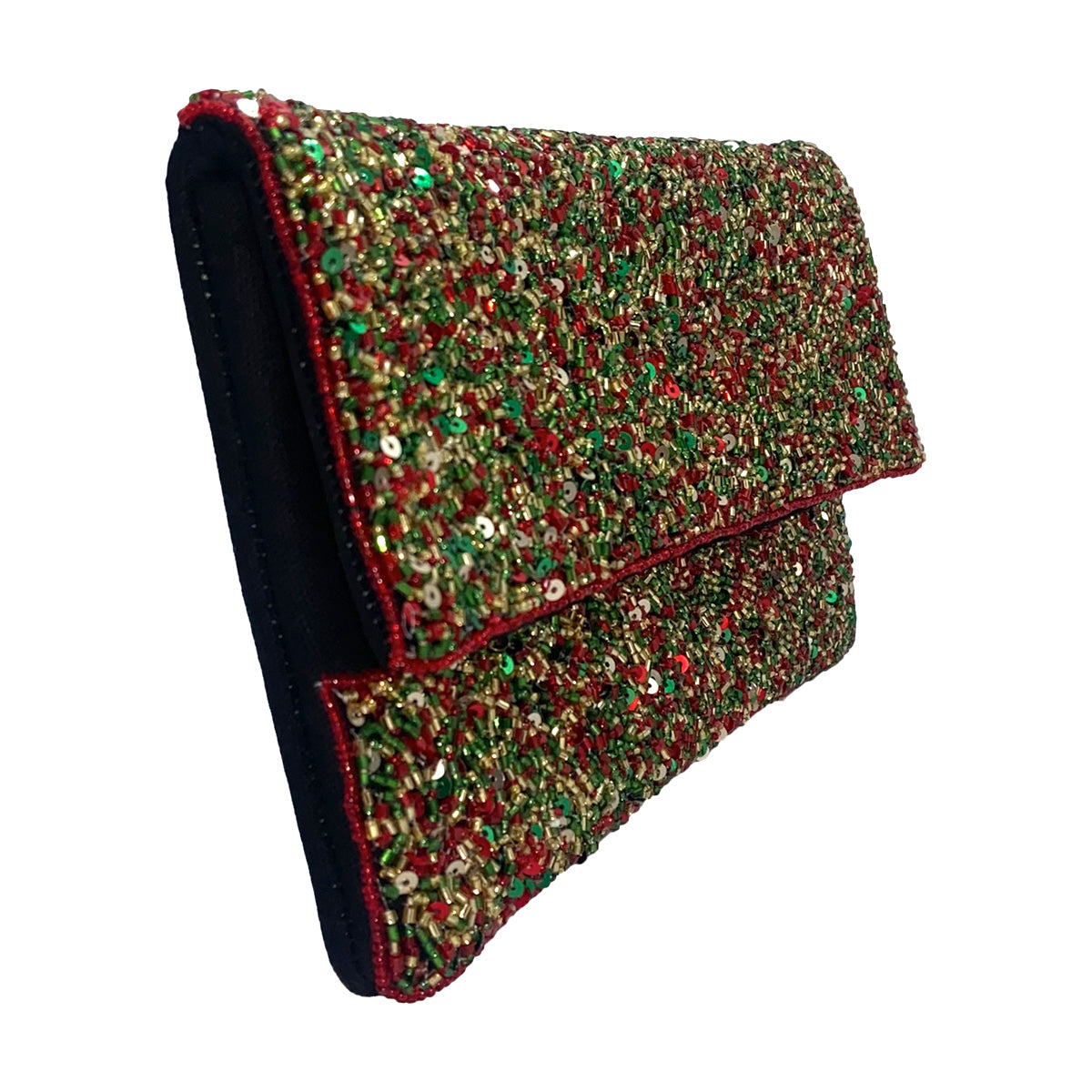 Holiday Beaded Clutch.
