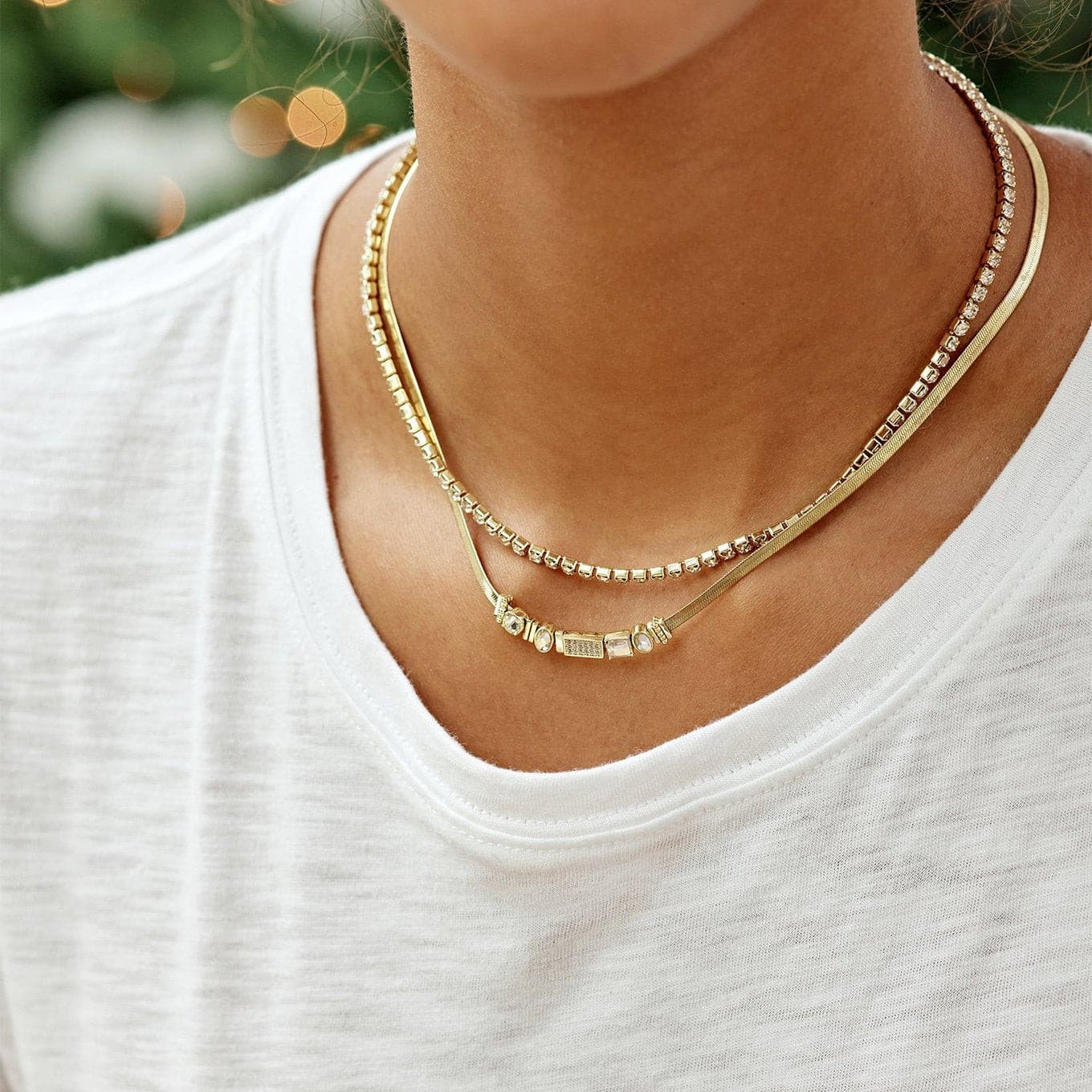 Venice Shimmer Necklace (gold).