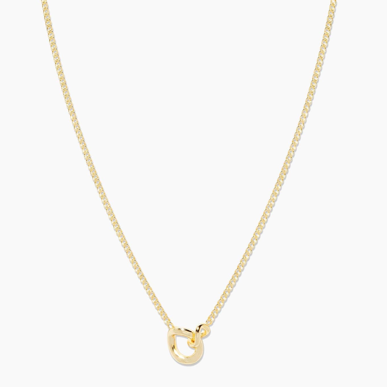 Lou Link Interlocking Necklace (gold).